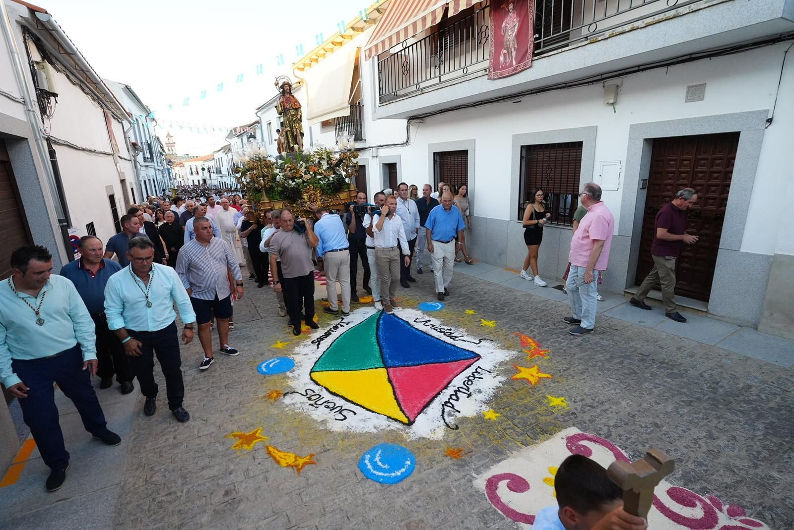La procesión de San Roque en Dos Torres