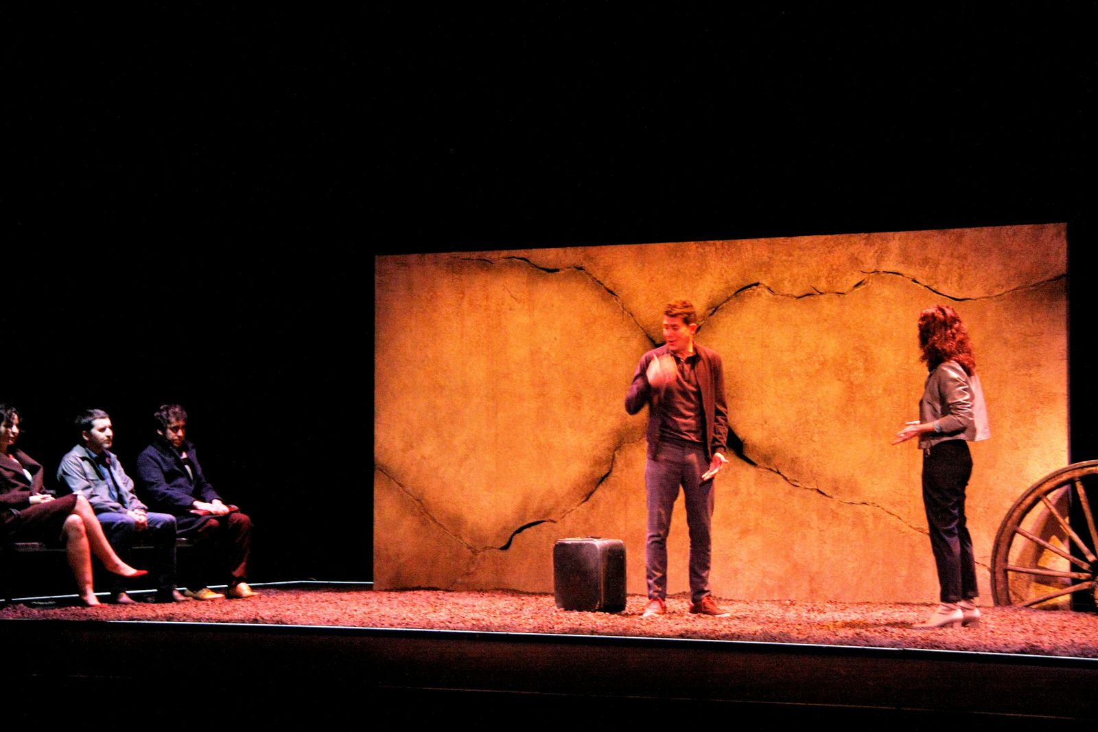 Un momento de la representación teatral que ha inaugurado la temporada en El Puerto.