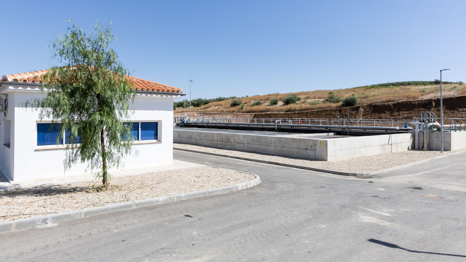 Instalaciones de la depuradora de Torredonjimeno