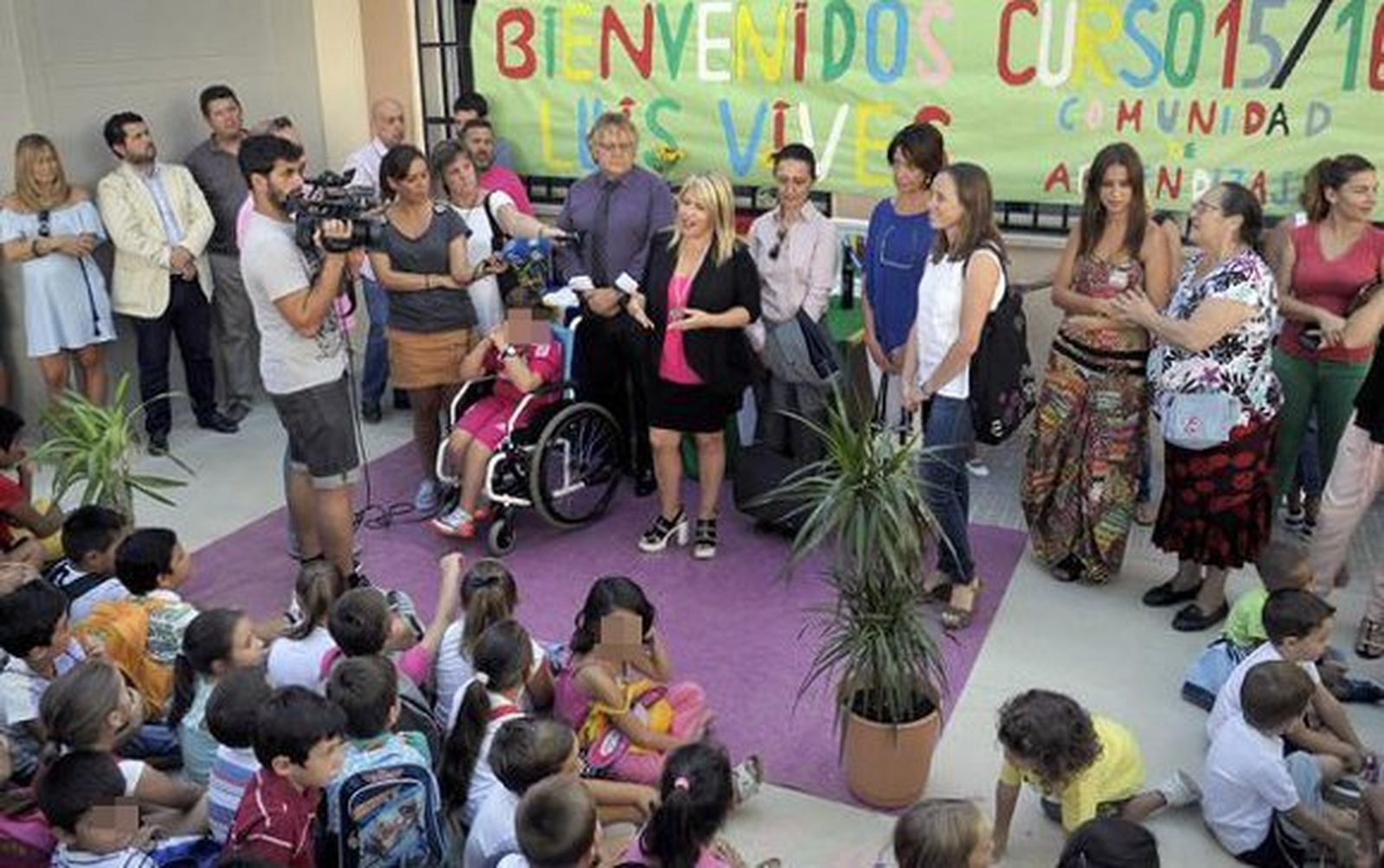 La alcaldesa inaugura el curso en el CEIP Luis Vives