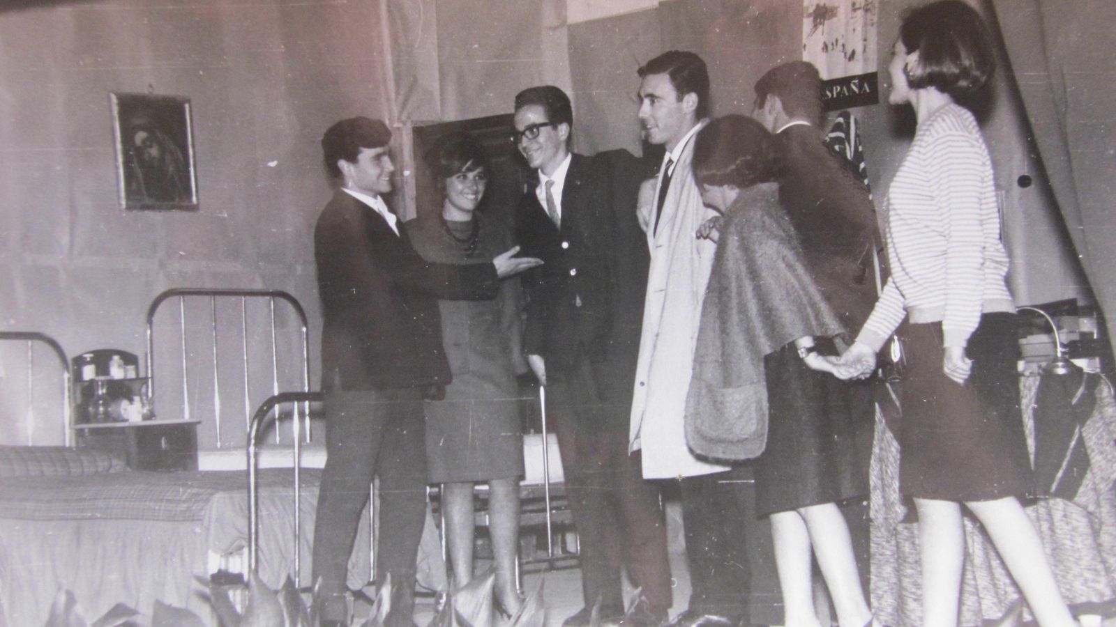 Durante su época de director teatral en el Colegio Mayor Santiago