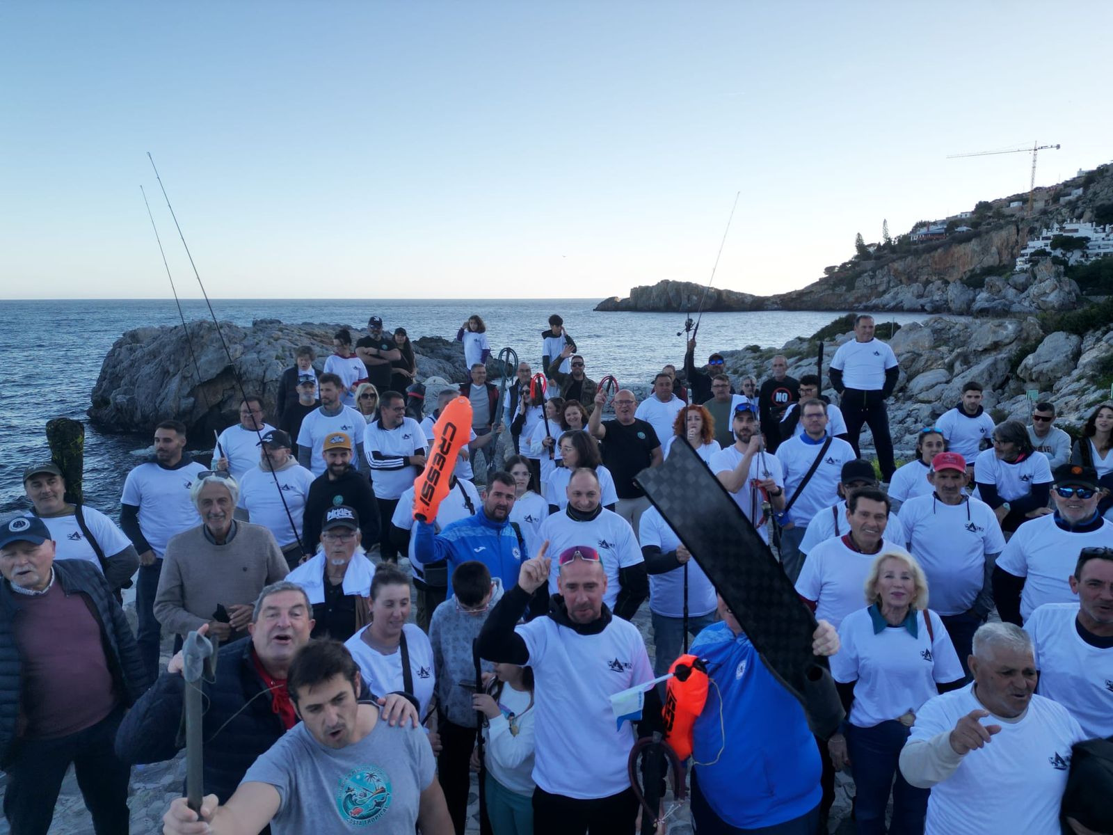 Pescadores deportivos en una concentración anterior