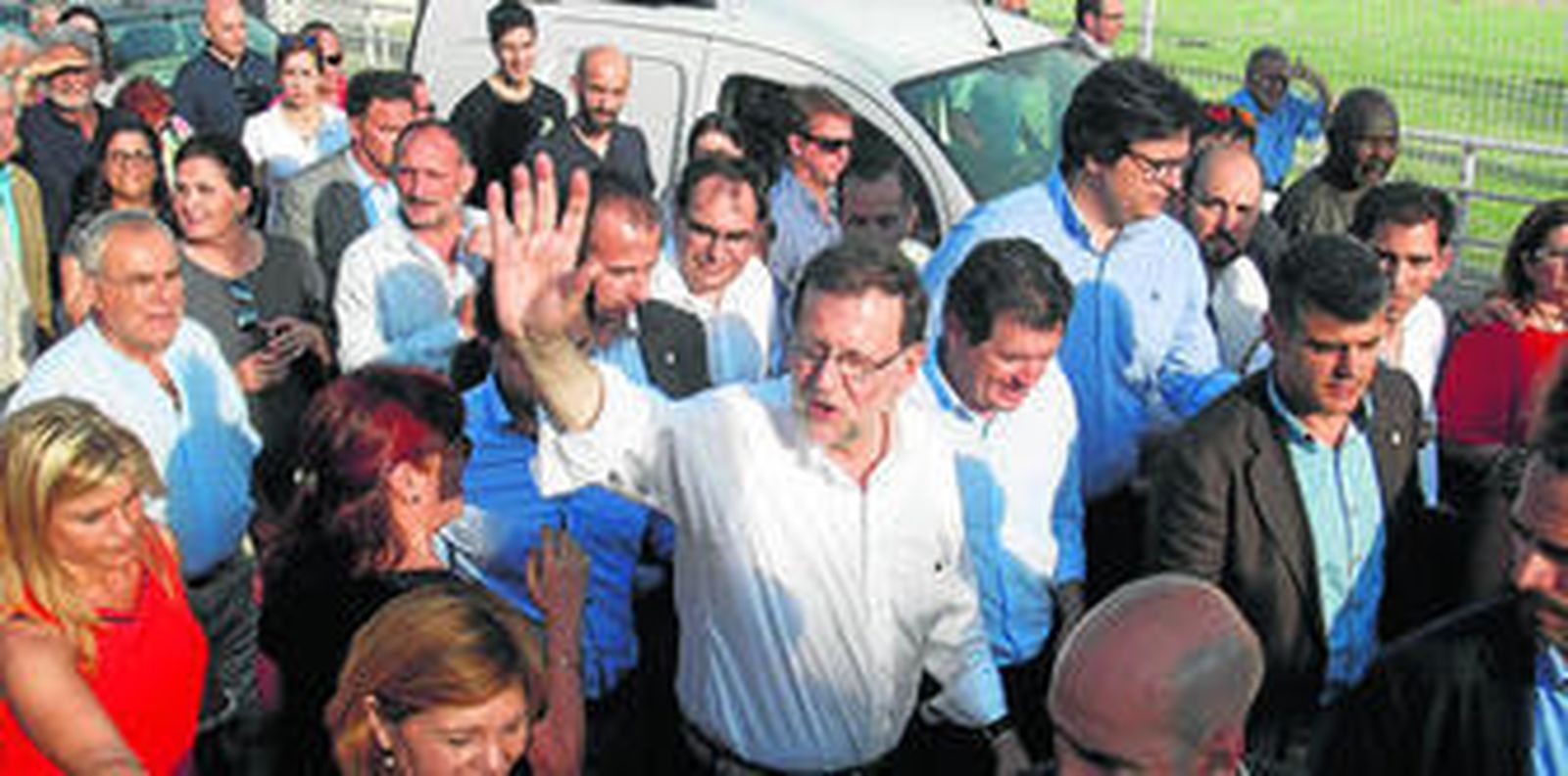 El presidente del Gobierno en funciones y candidato del PP, Mariano Rajoy, en un acto electoral celebrado el viernes en Torrevieja.