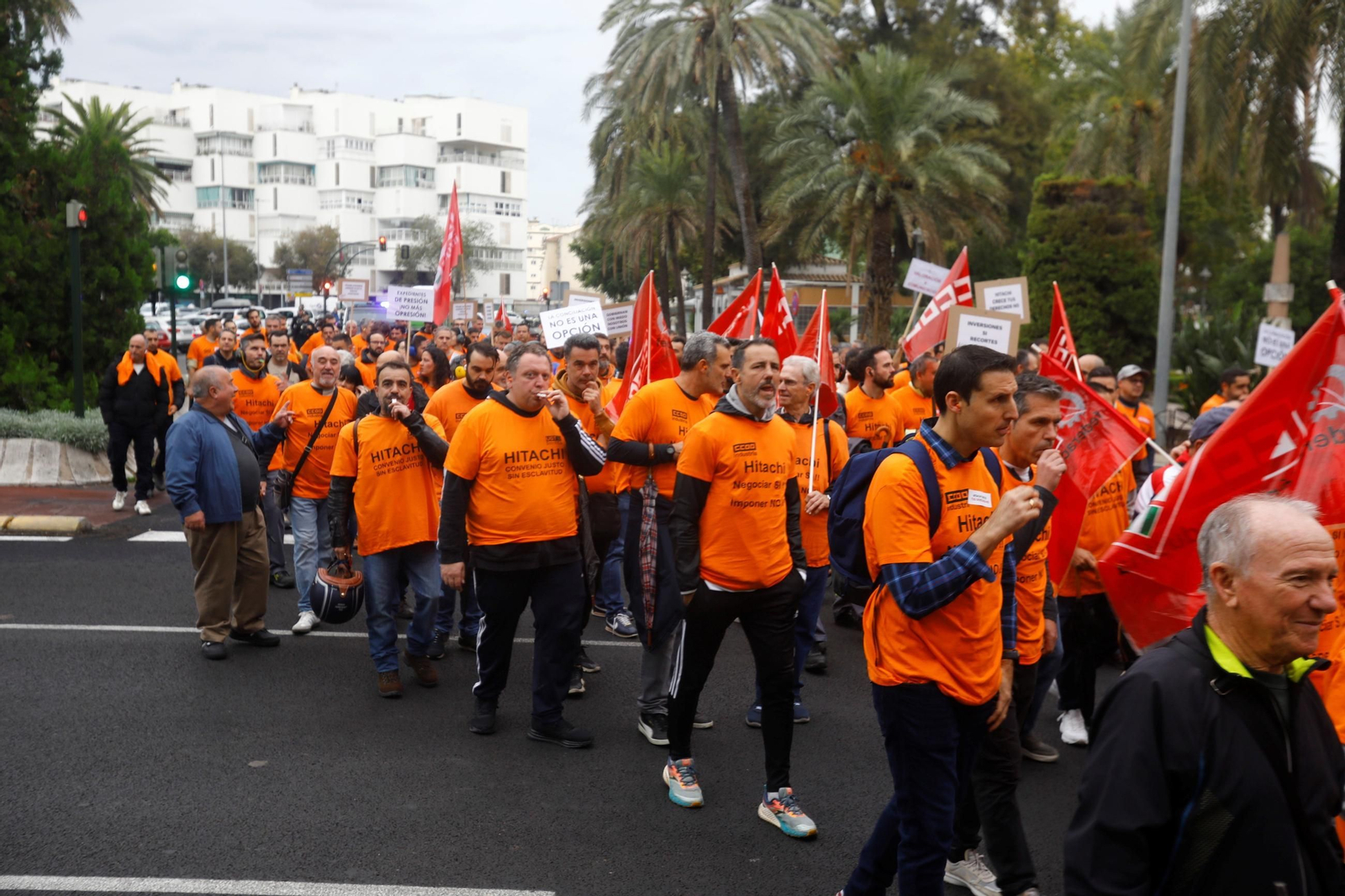 La manifestación de los trabajadores de Hitachi Energy en Córdoba La manifestación de los trabajadores de Hitachi Energy en Córdoba