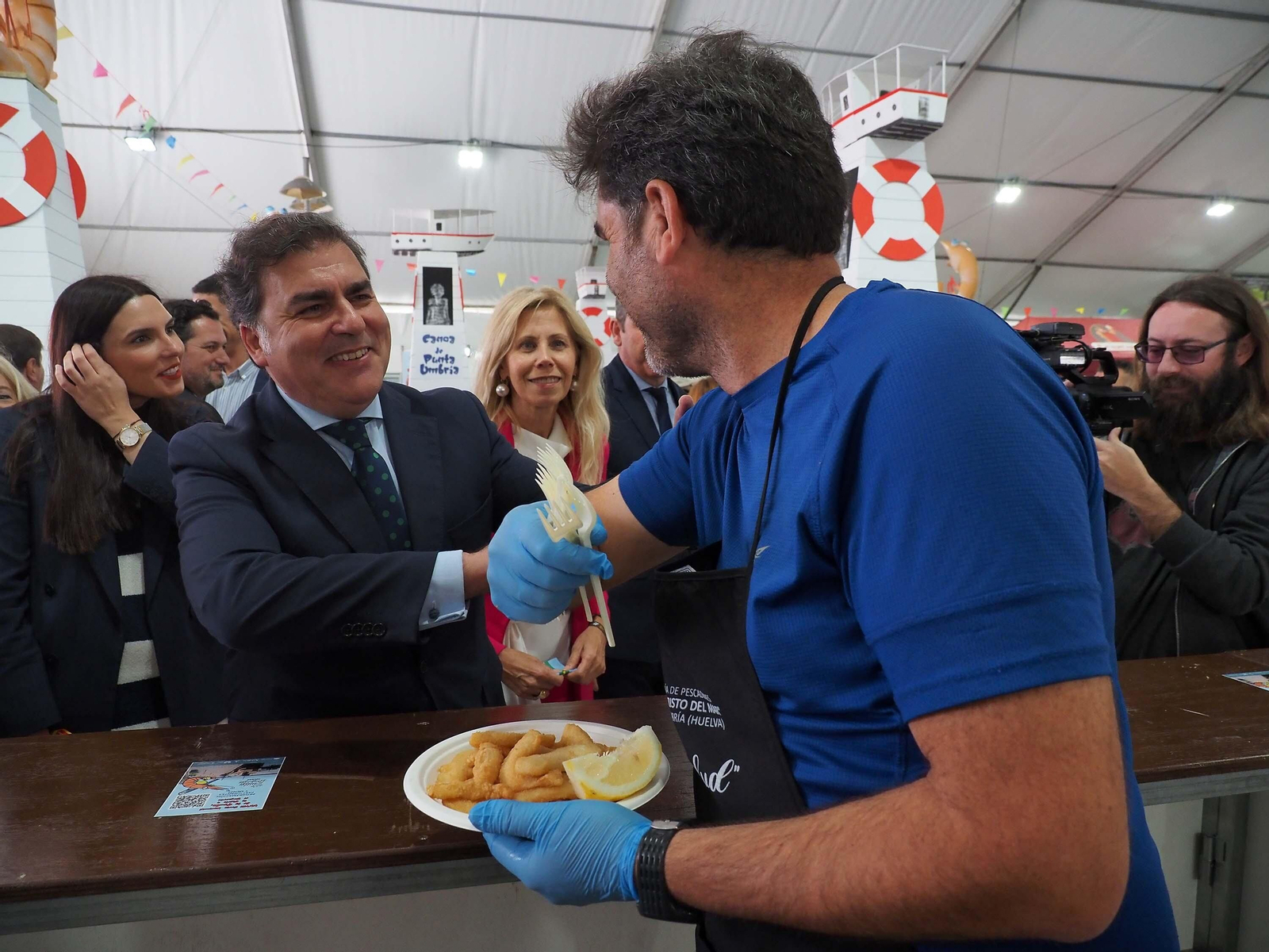 Las mejores fotografías del primer día de la Feria de la Gamba de Punta Umbría