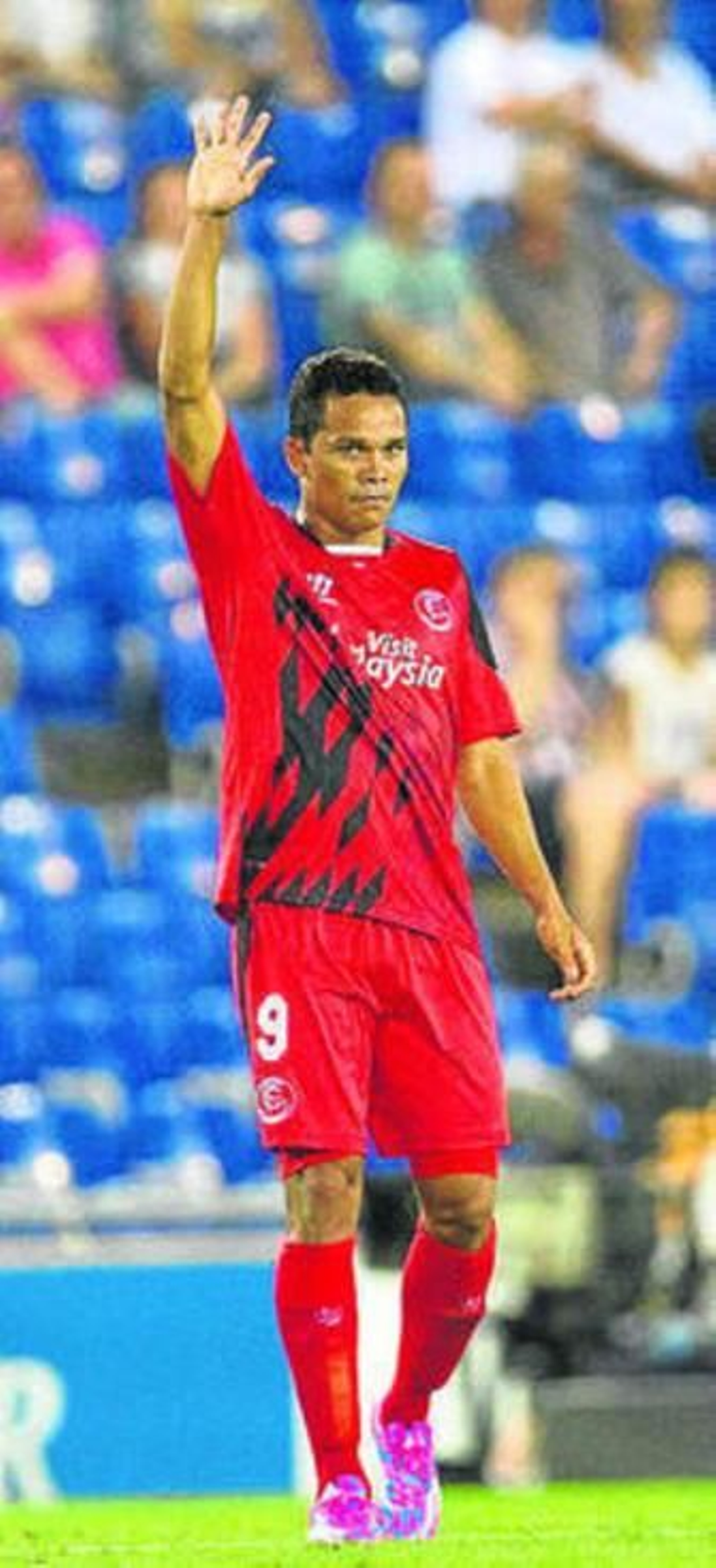 Carlos Bacca, en Cornellà.