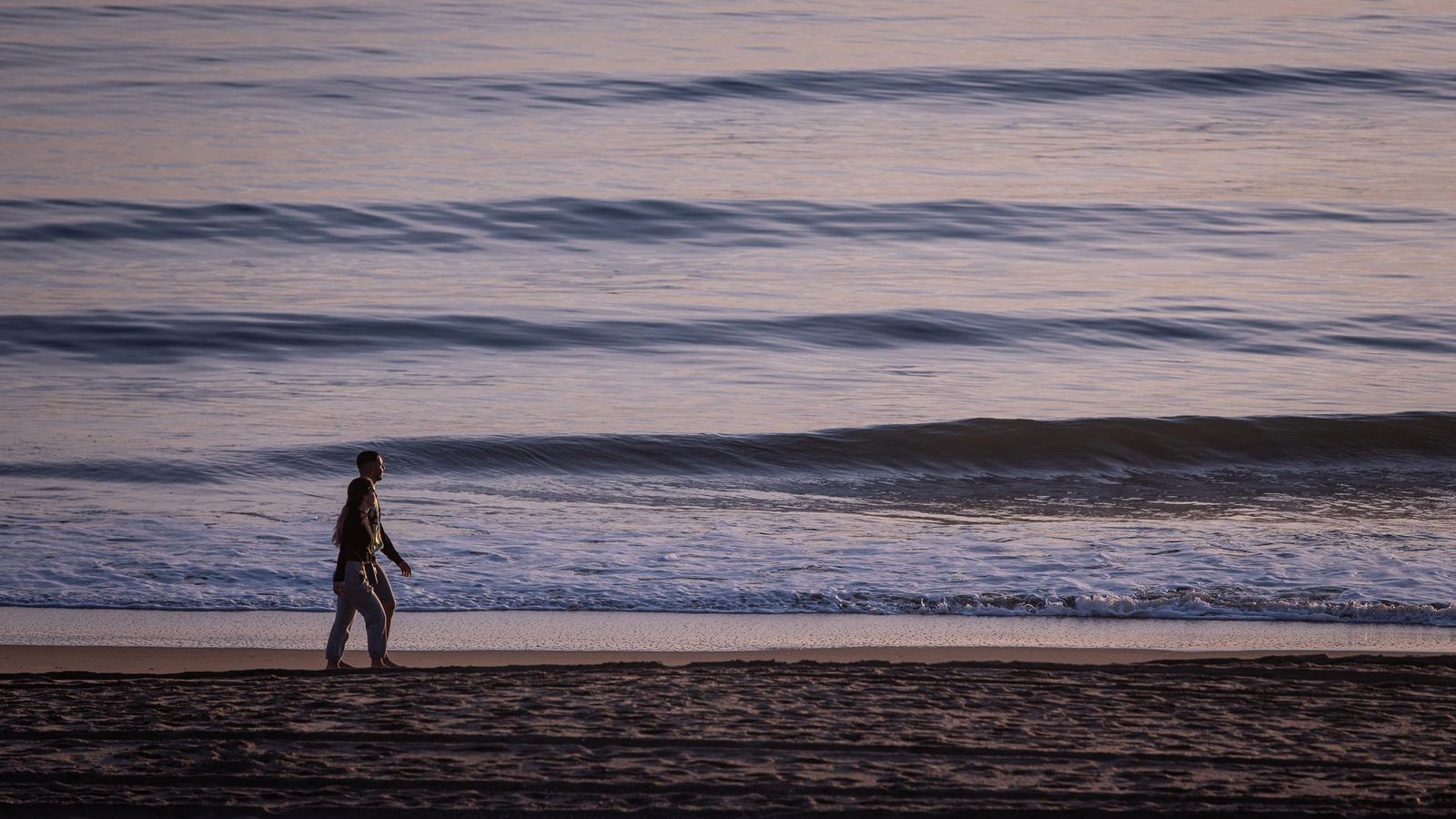 Puesta de Sol en la playa de los Enebrales