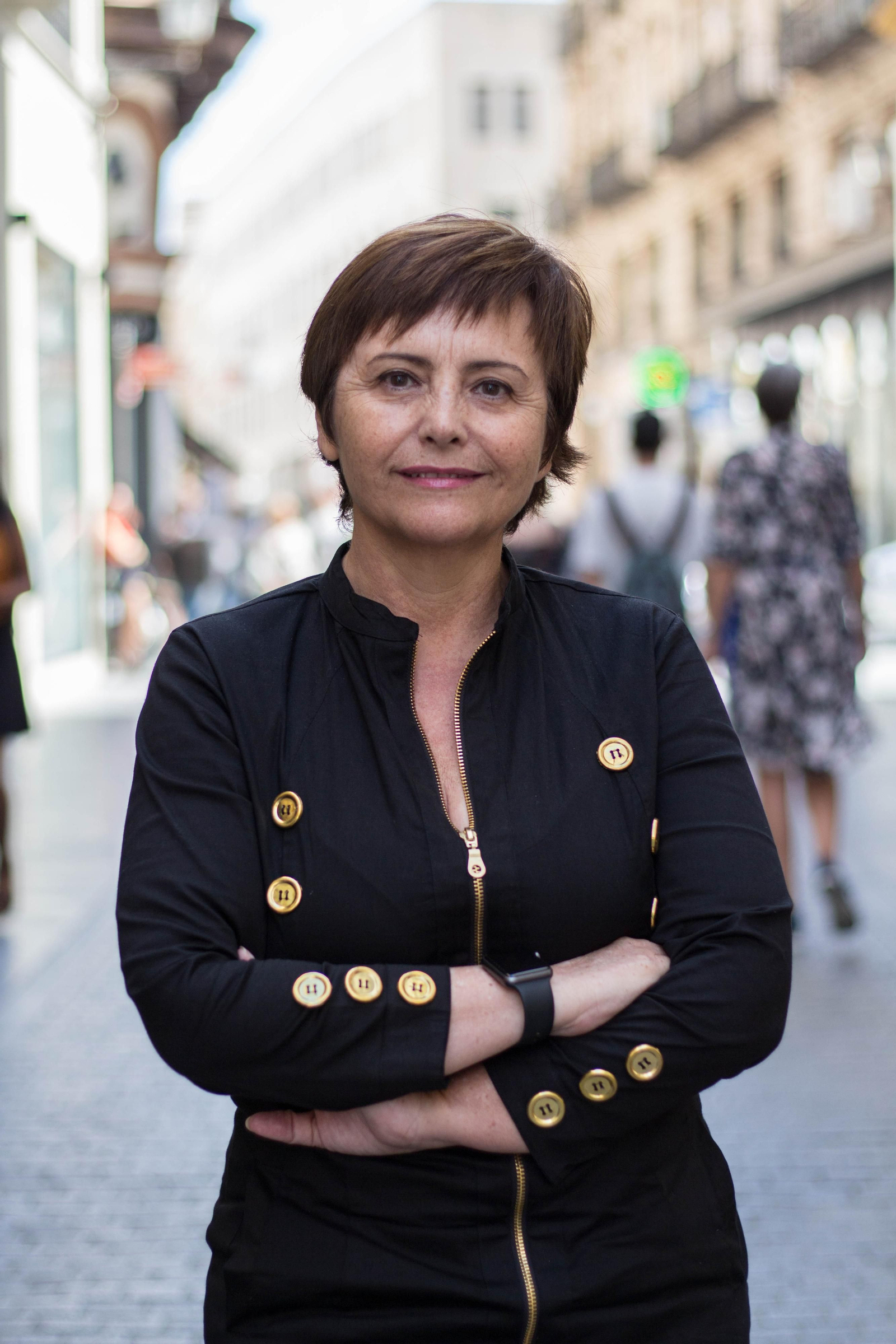 Antonia Hierro, fotografiada en el centro de Sevilla.