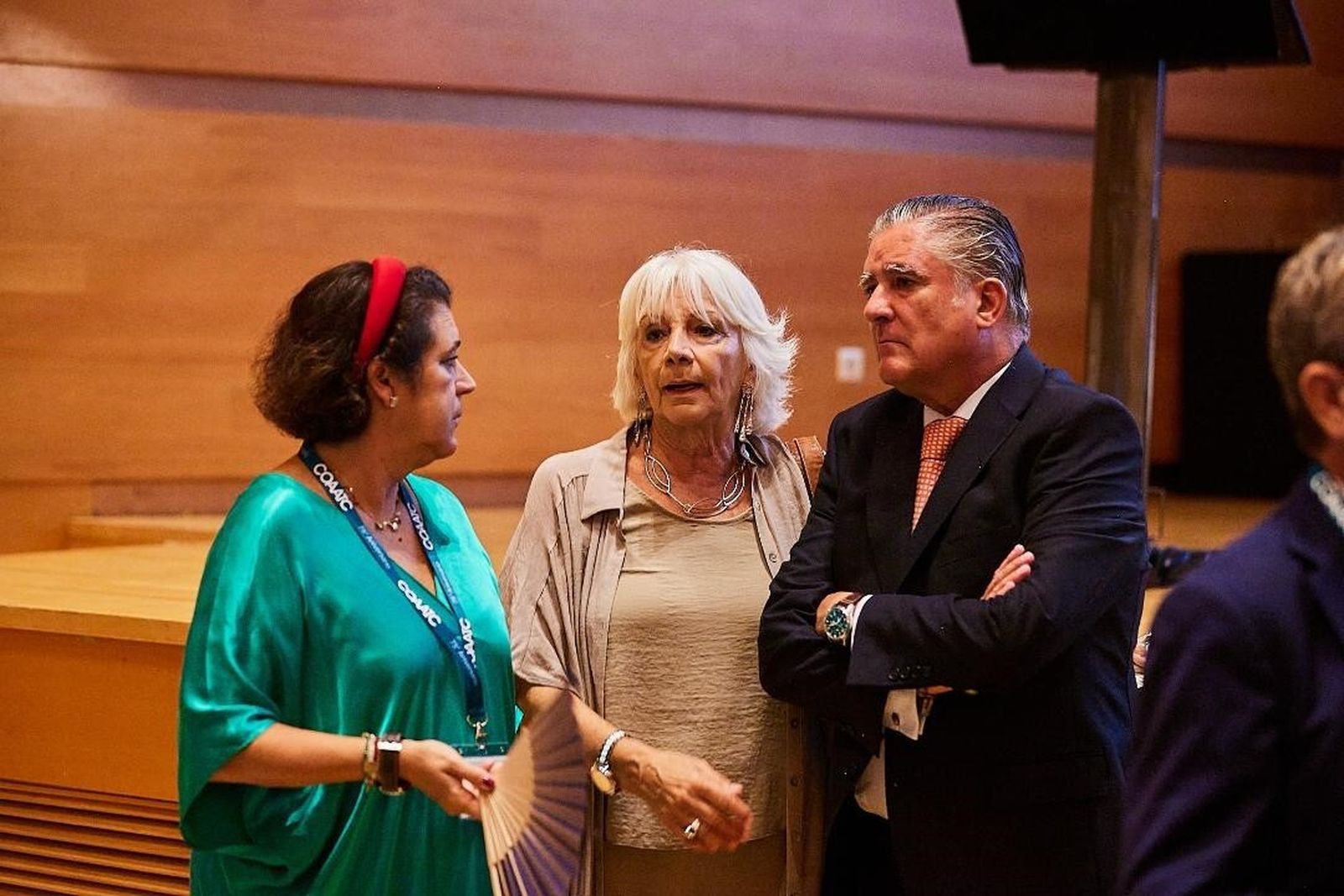 Marta Dodero, Teófila Martínez y Manuel Estrella,coincidieron en el acto.