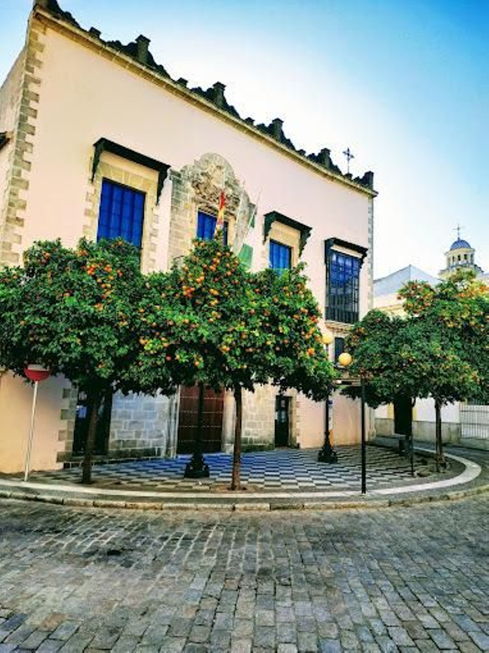 Fachada del Palacio Permartín, también conocido como Palacio de los Marqueses de Mesas de Asta.