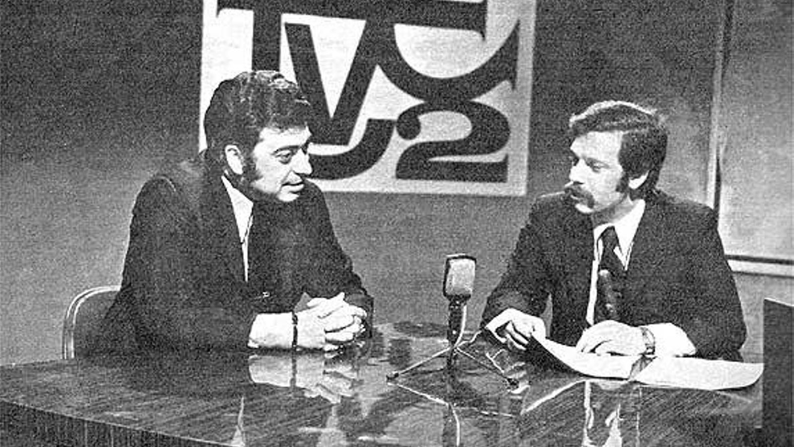 Tico Medina entrevistado por José María Íñigo en 'Estudio Abierto', a principios de los 70
