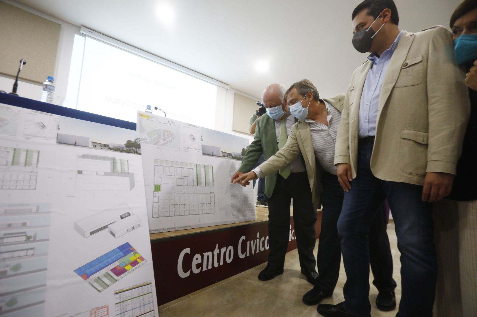 Presentación del proyecto del nuevo centro de salud de Alcolea en julio de 2021.