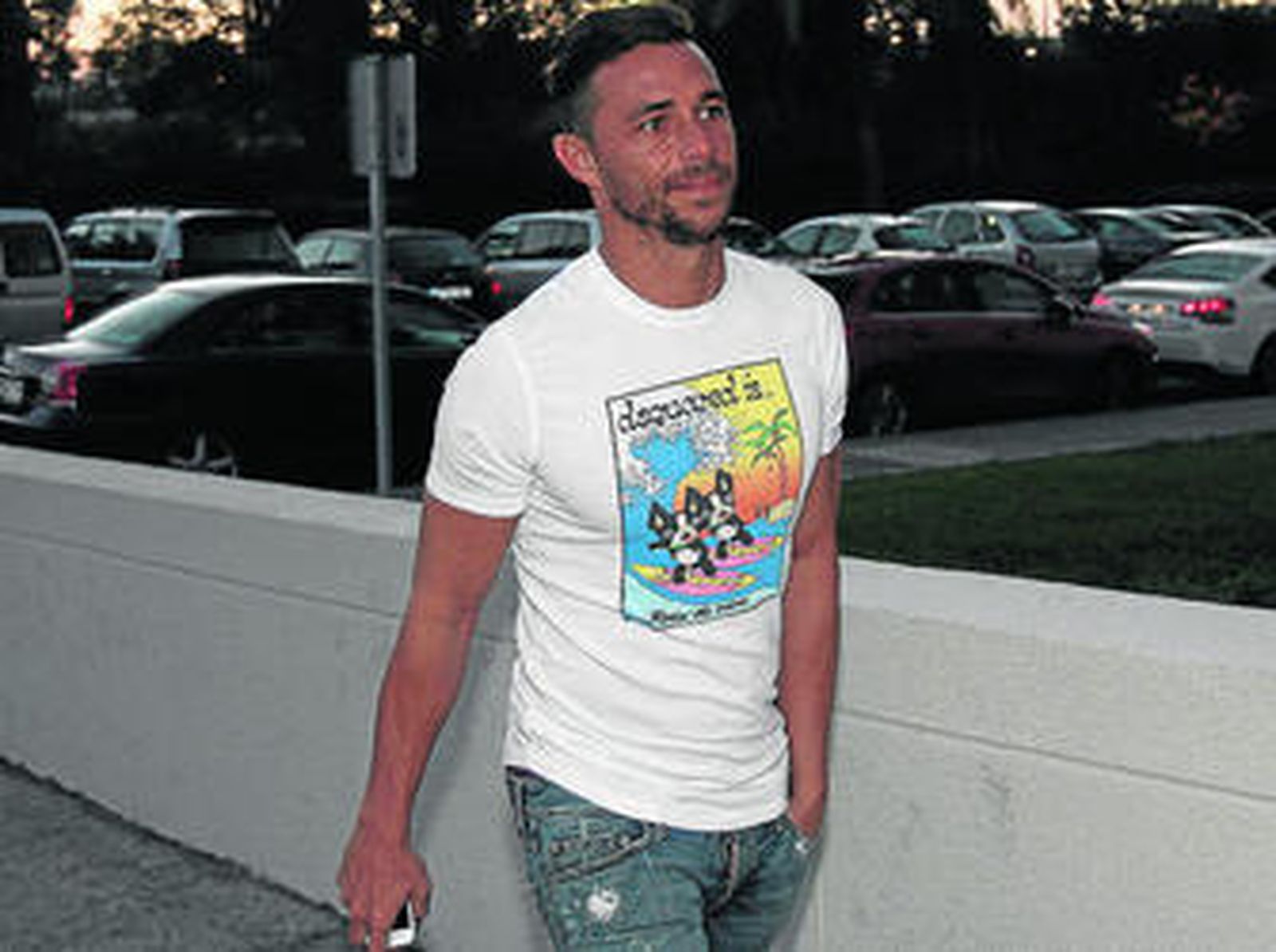 Rubén Castro, en la ciudad deportiva del Betis.