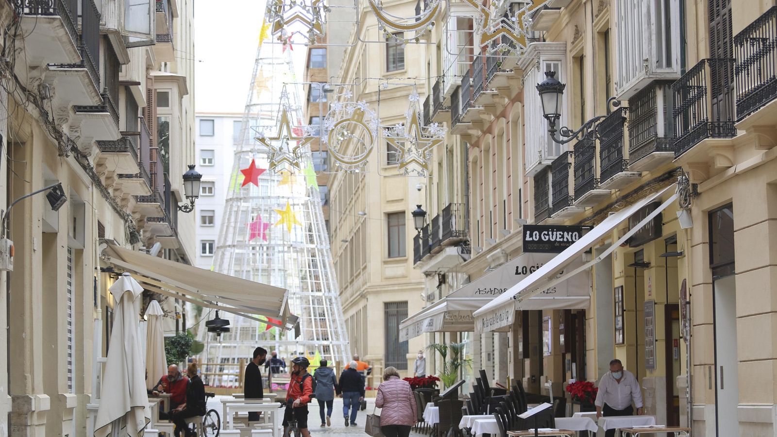 La calle Strachan en Málaga capital.