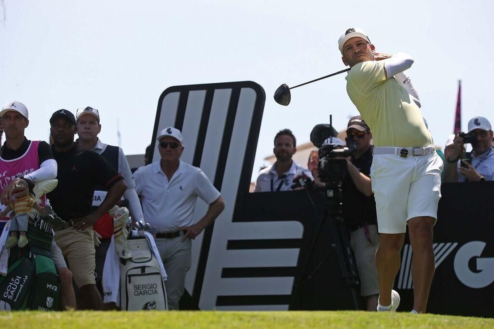 Sergio García, a su salida de un hoyo en Valderrama.
