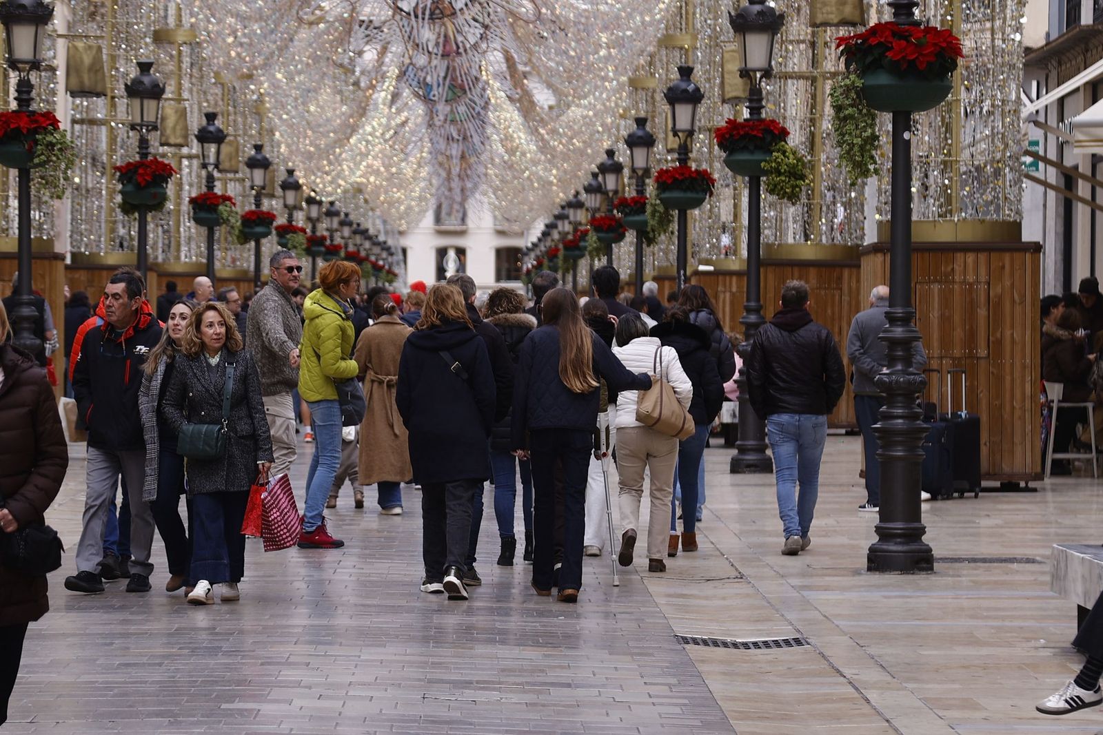 Calle Larios de Málaga durante estas navidades.