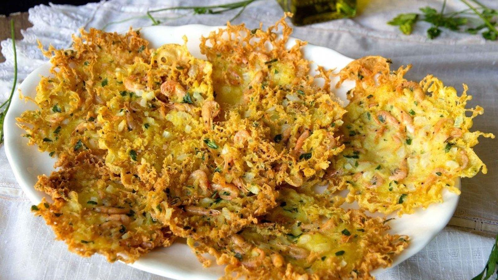 Tortillita de camarones Tortillita de camarones