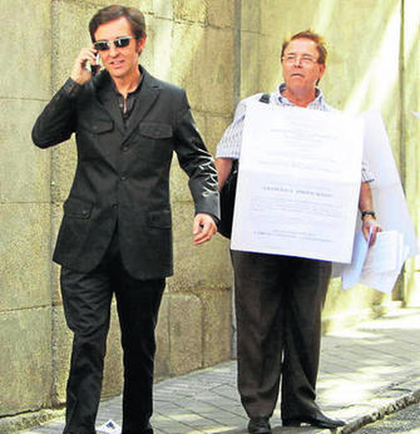 Ramoncín llega a la sede de la SGAE, en una imagen de archivo.