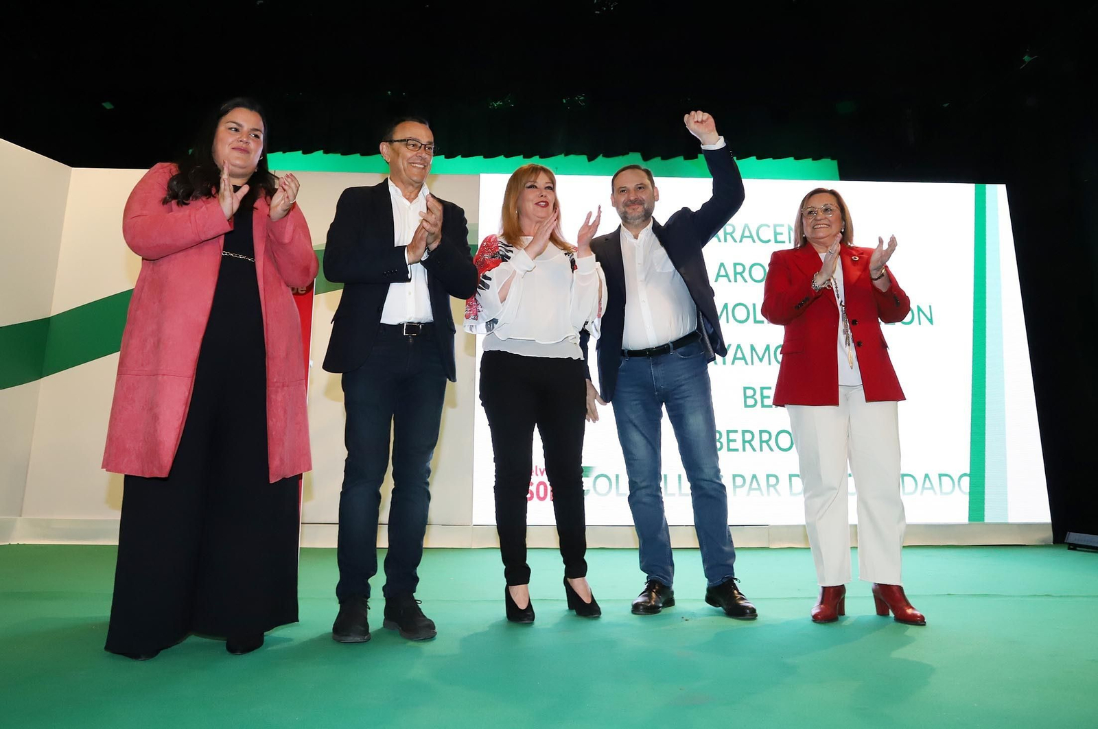 Imágenes del ministro José Luis Ábalos en San Juan del Puerto