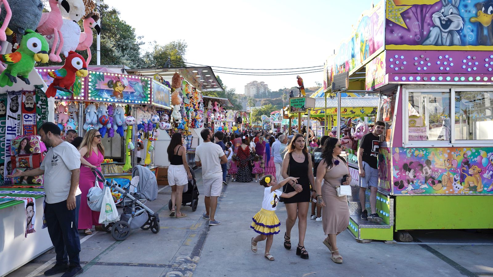 Fotos del día con descuento en las atracciones de la Feria de Algeciras