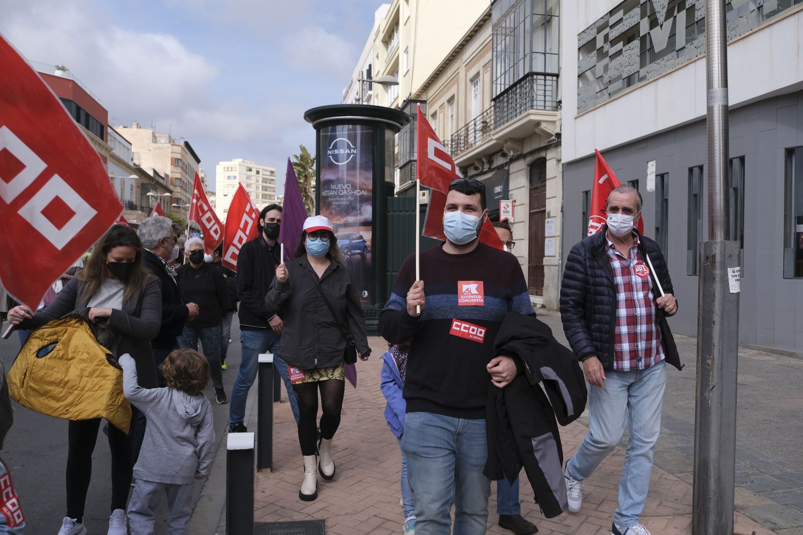 Imágenes de la manifestación a favor de la sanidad pública en Almería