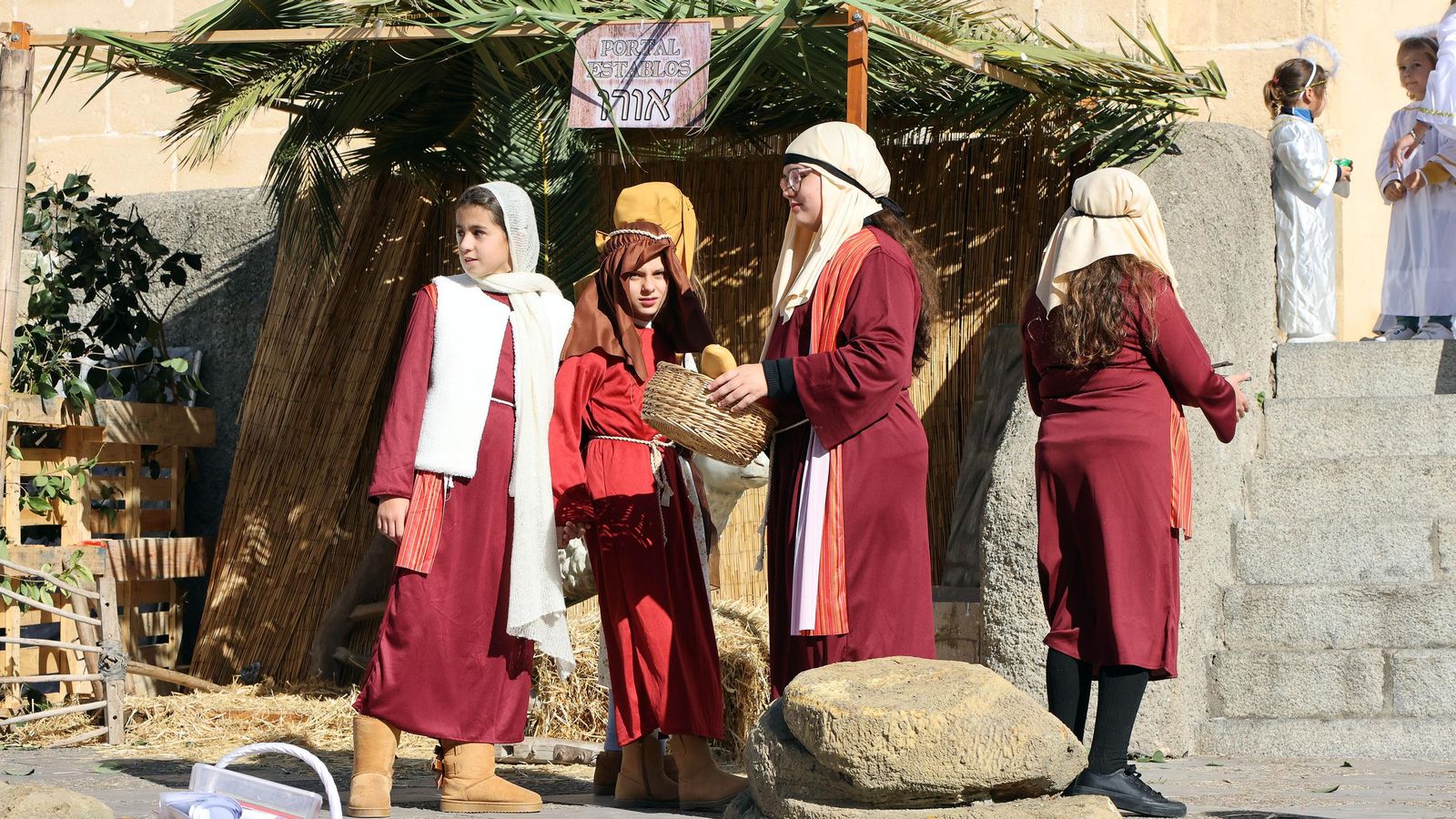 Imágenes del Belén Viviente de la plaza San Lucas en Jerez