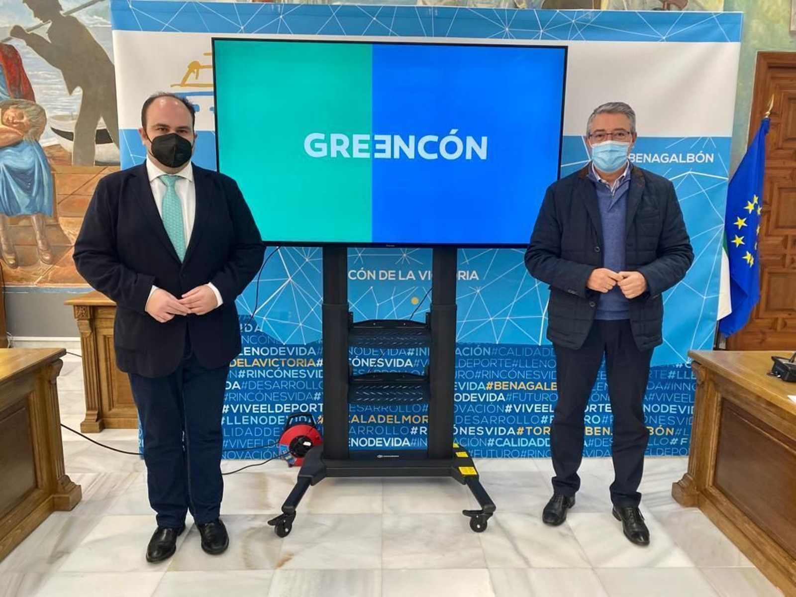 Borja Ortiz junto a Franciso Salado.