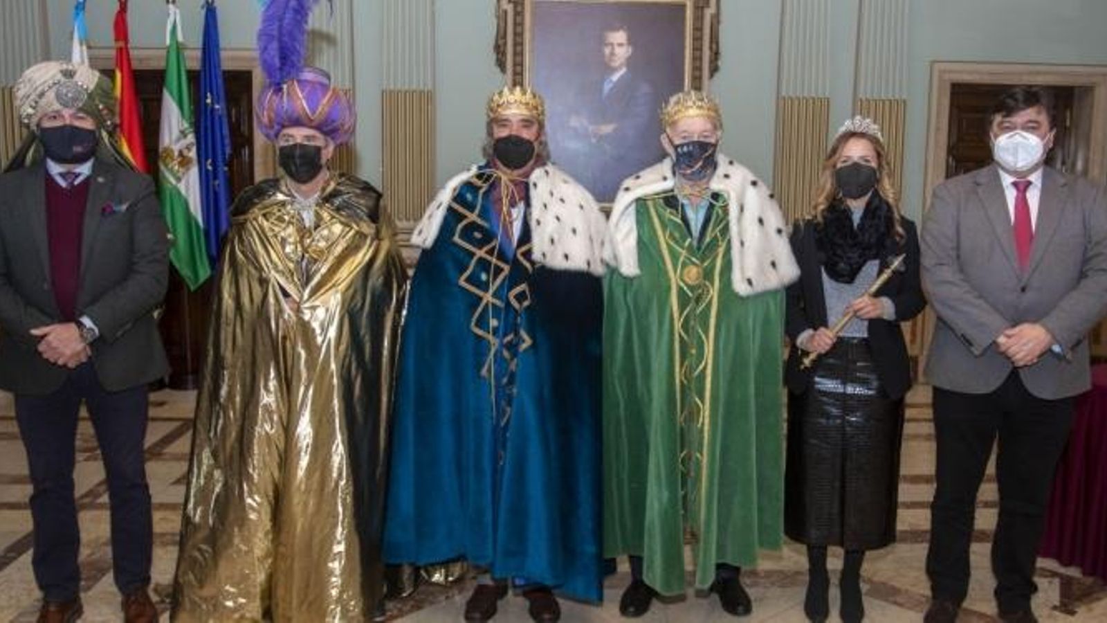 Coronación de los Reyes Magos en Huelva