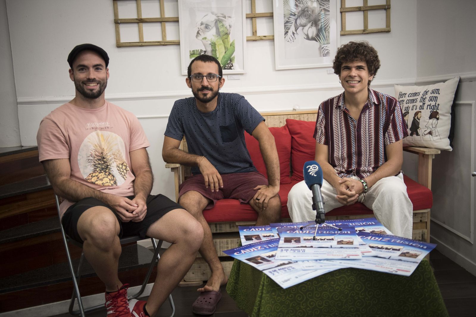 Álvaro Tello, Luis G. Lucas y Antonio Lizana durante la presentación del Cádiz Fusión.