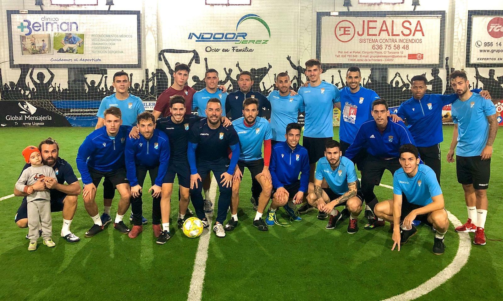 El Xerez Club Deportivo entrenó esta mañana en Indoor Jerez.