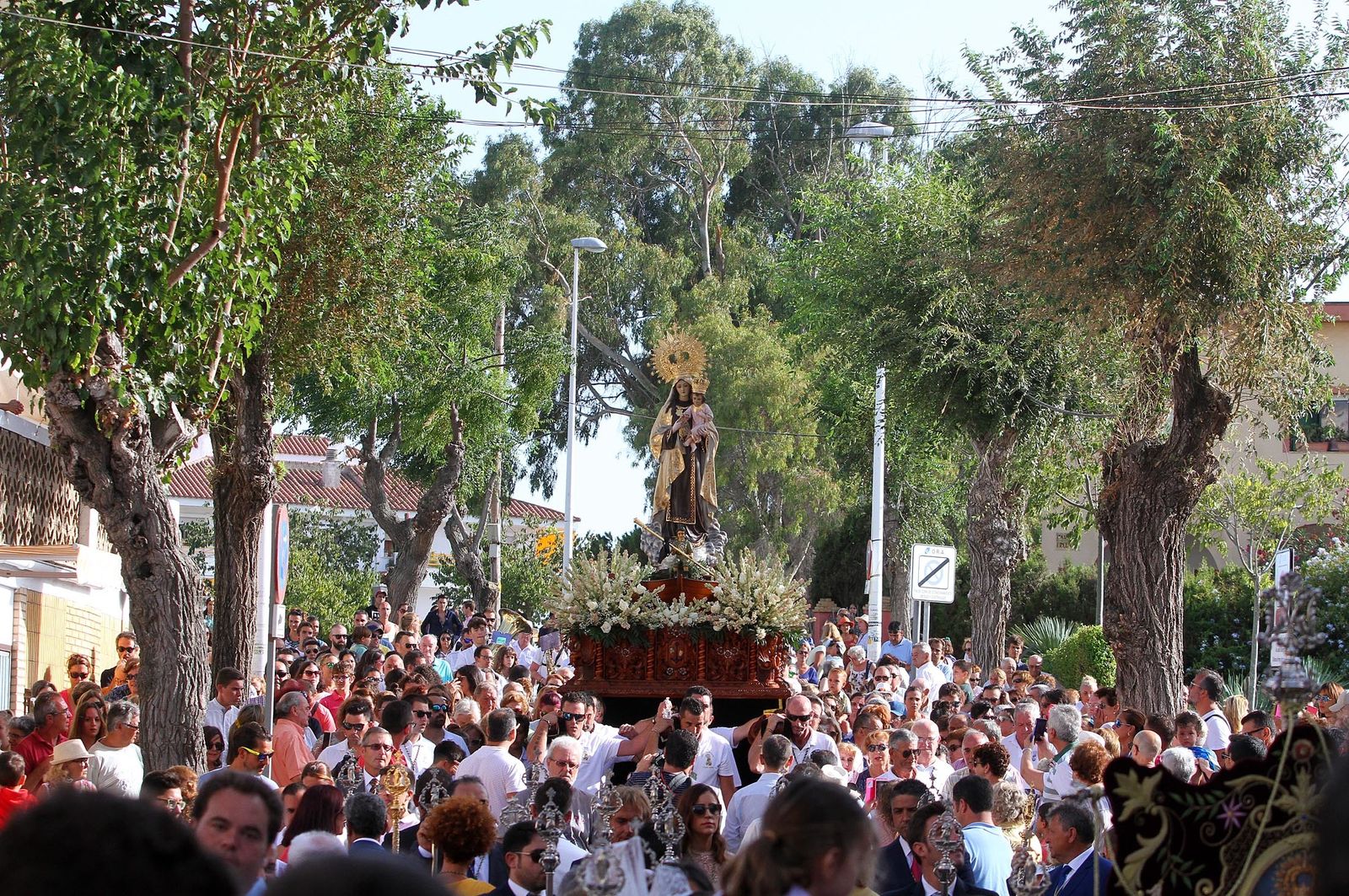 Imágenes de la procesión de la Virgen del Carmen en Punta Umbría