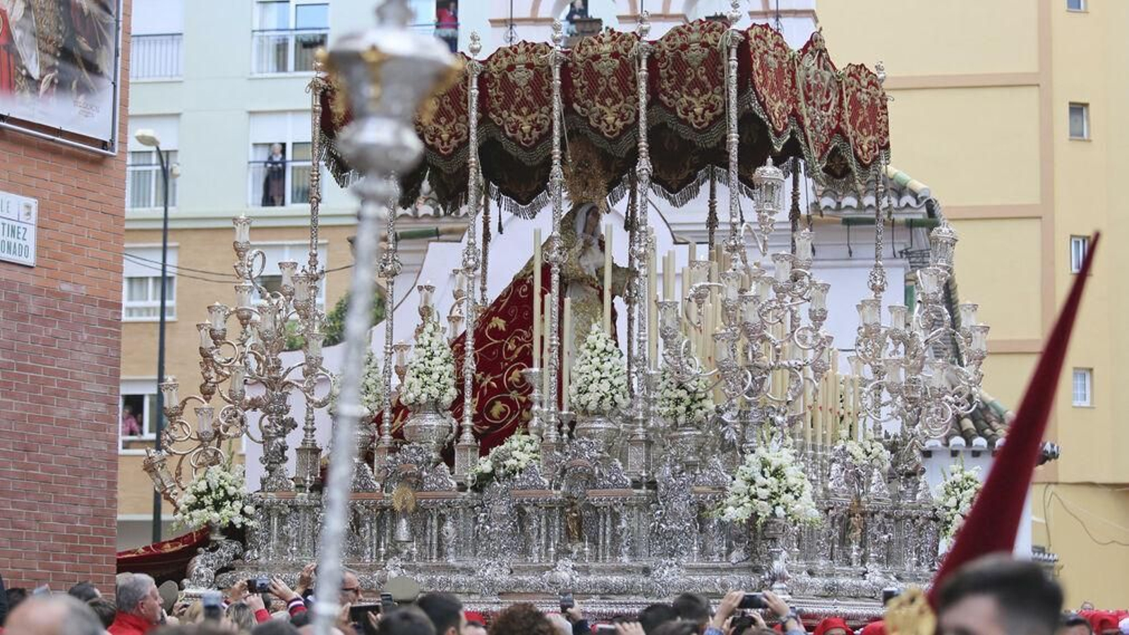 María Santísima de la Amargura en el Jueves Santo de 2019. María Santísima de la Amargura en el Jueves Santo de 2019.