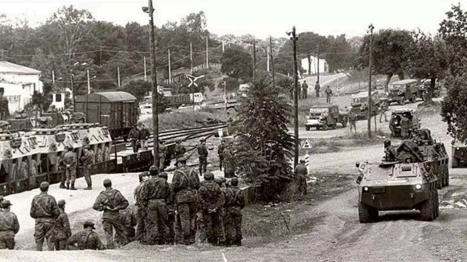 Embarque para maniobras del Eurocuerpo.