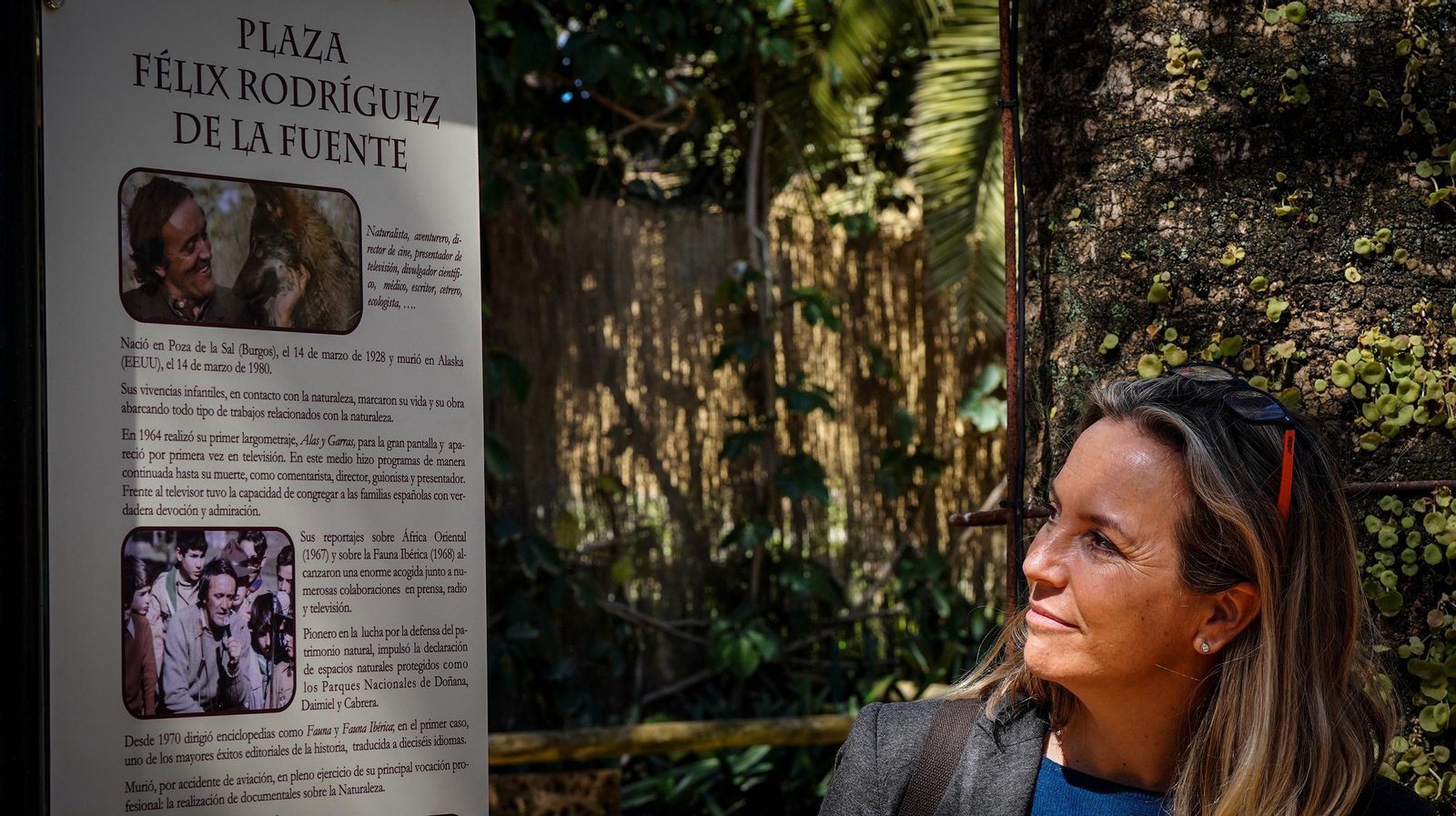 Inaugurada la plaza y el monumento en recuerdo de Félix Rodríguez de la Fuente en el Zoo de Jerez