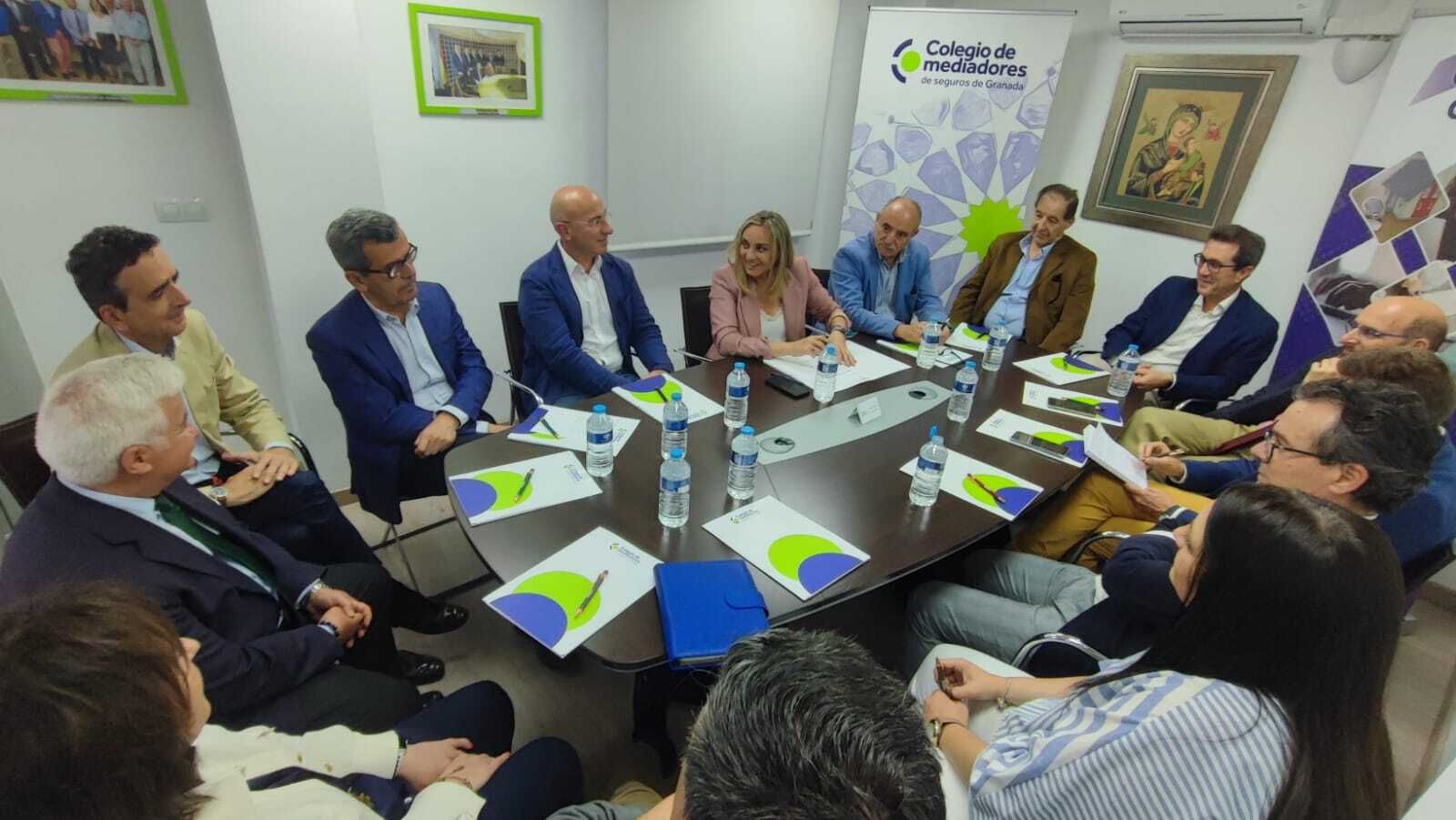 Carazo en un momento de la reunión.