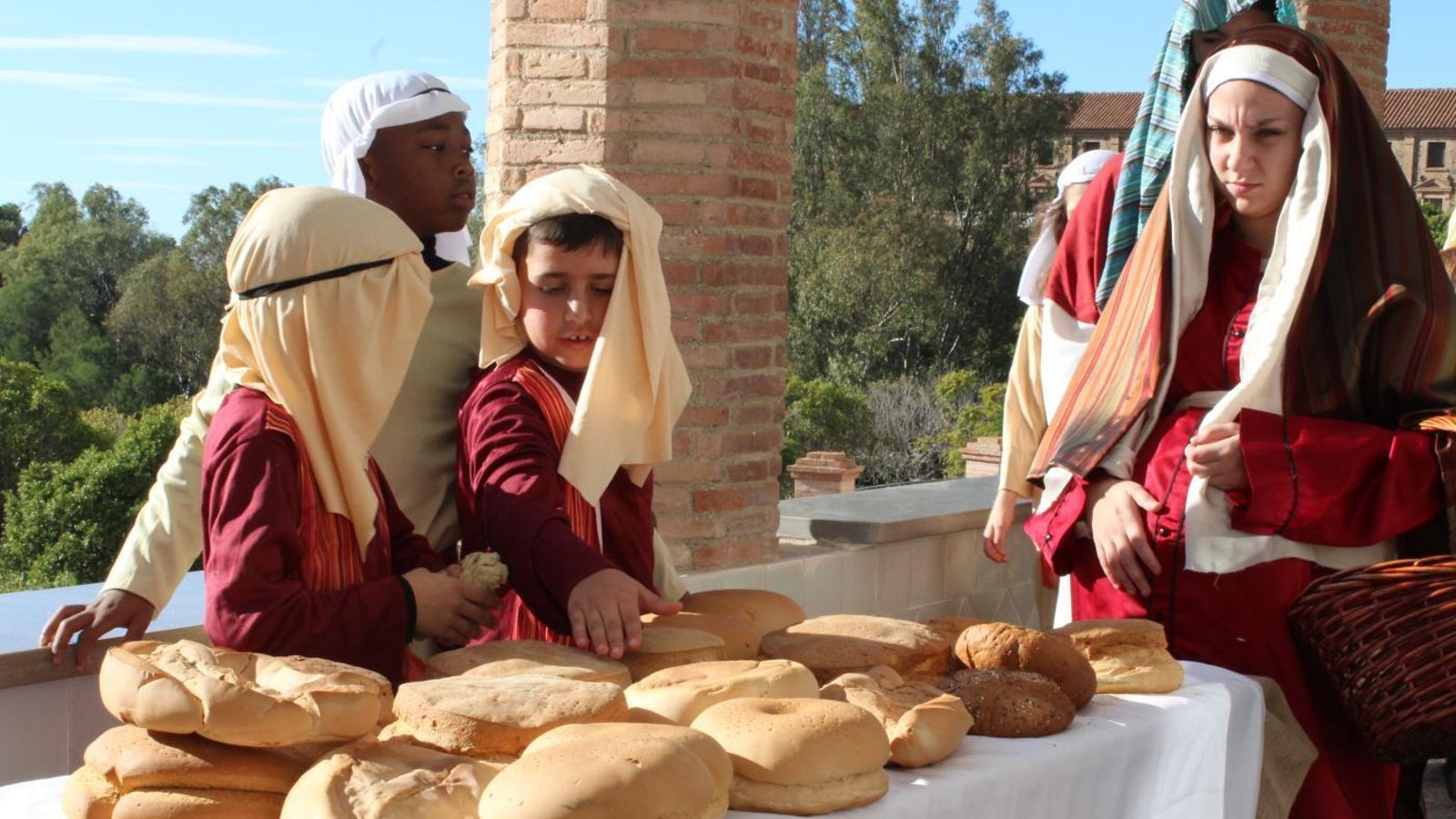 Una de las escenas del belén viviente.