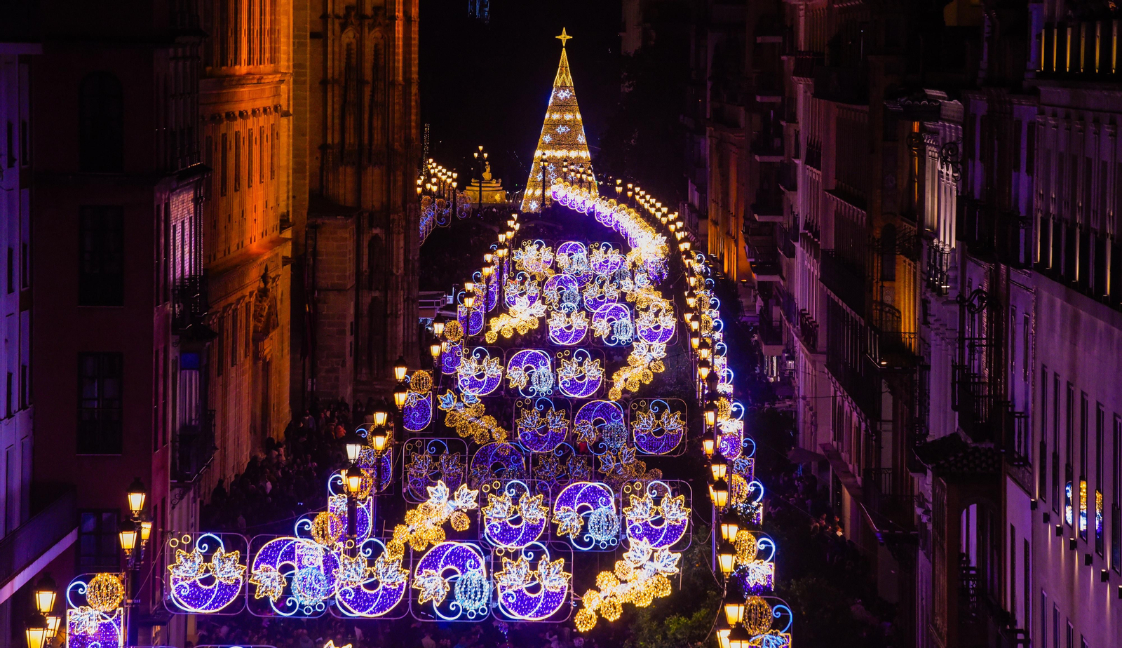 Encendido de la iluminación de Navidad en Sevilla