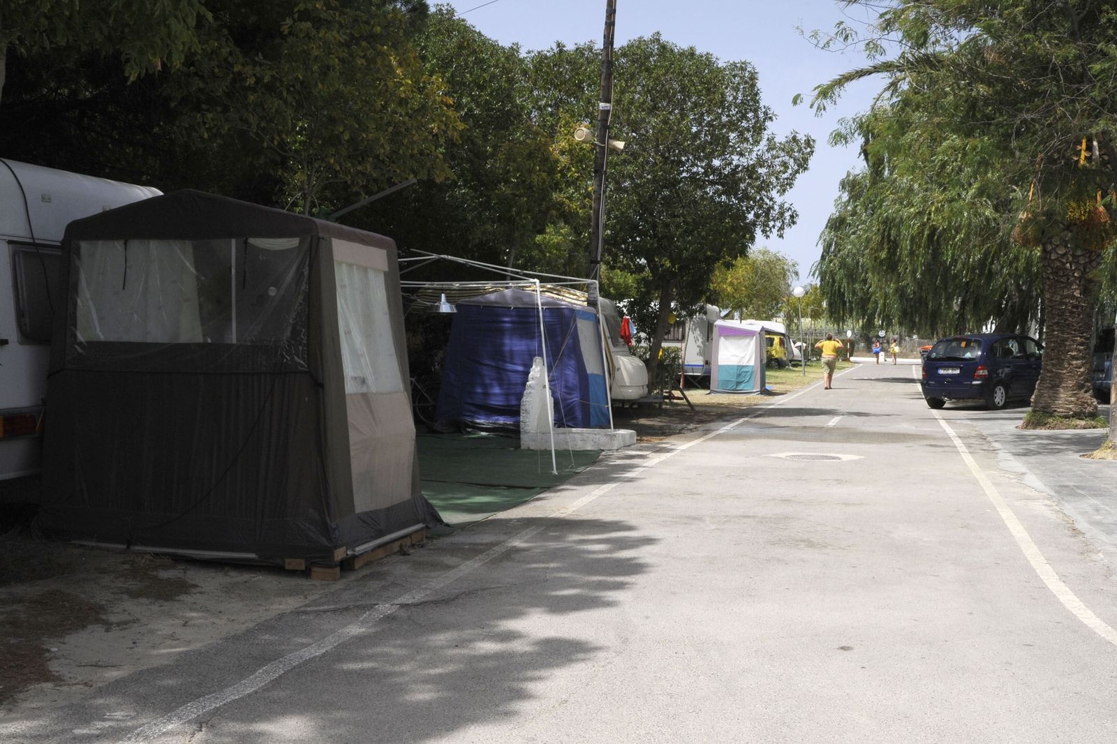 Un camping en Andalucía.