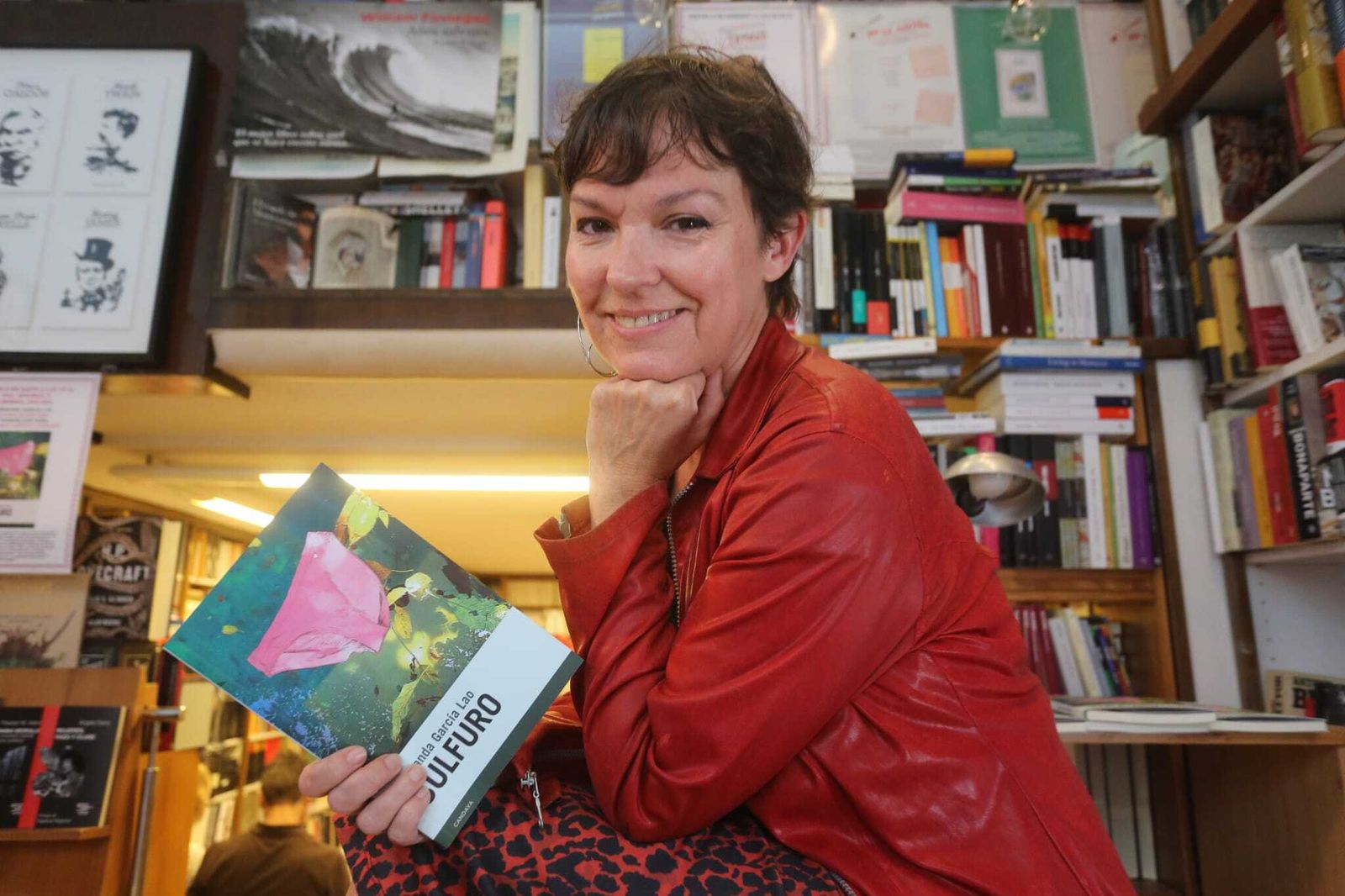 Fernanda García Lao durante la presentación de su libro en la librería Áncora.