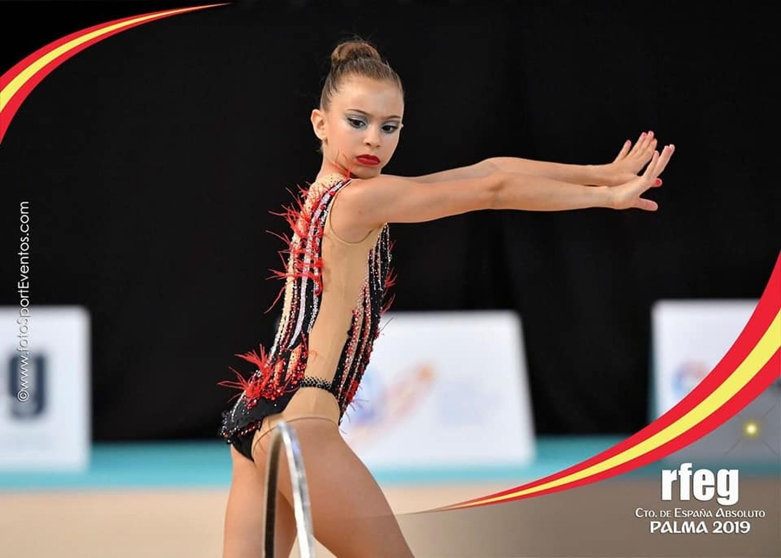 Avril Arteaga, en un momento de uno de sus ejercicios.
