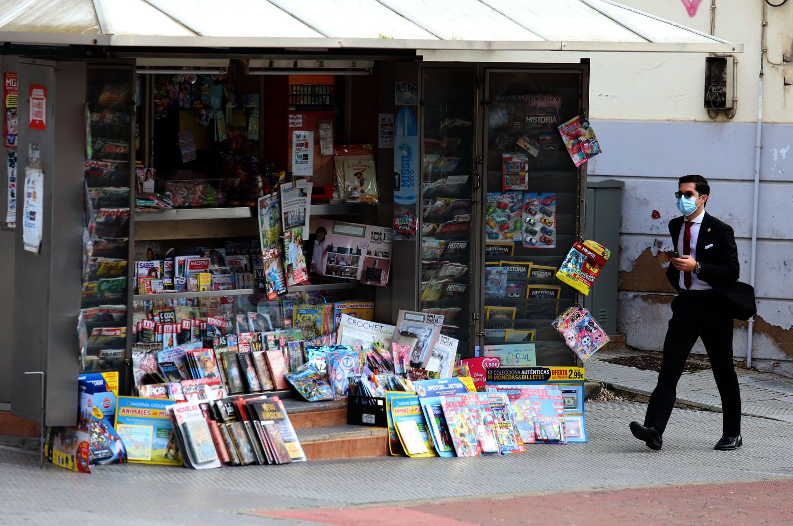 Quiosco en la capital onubense.