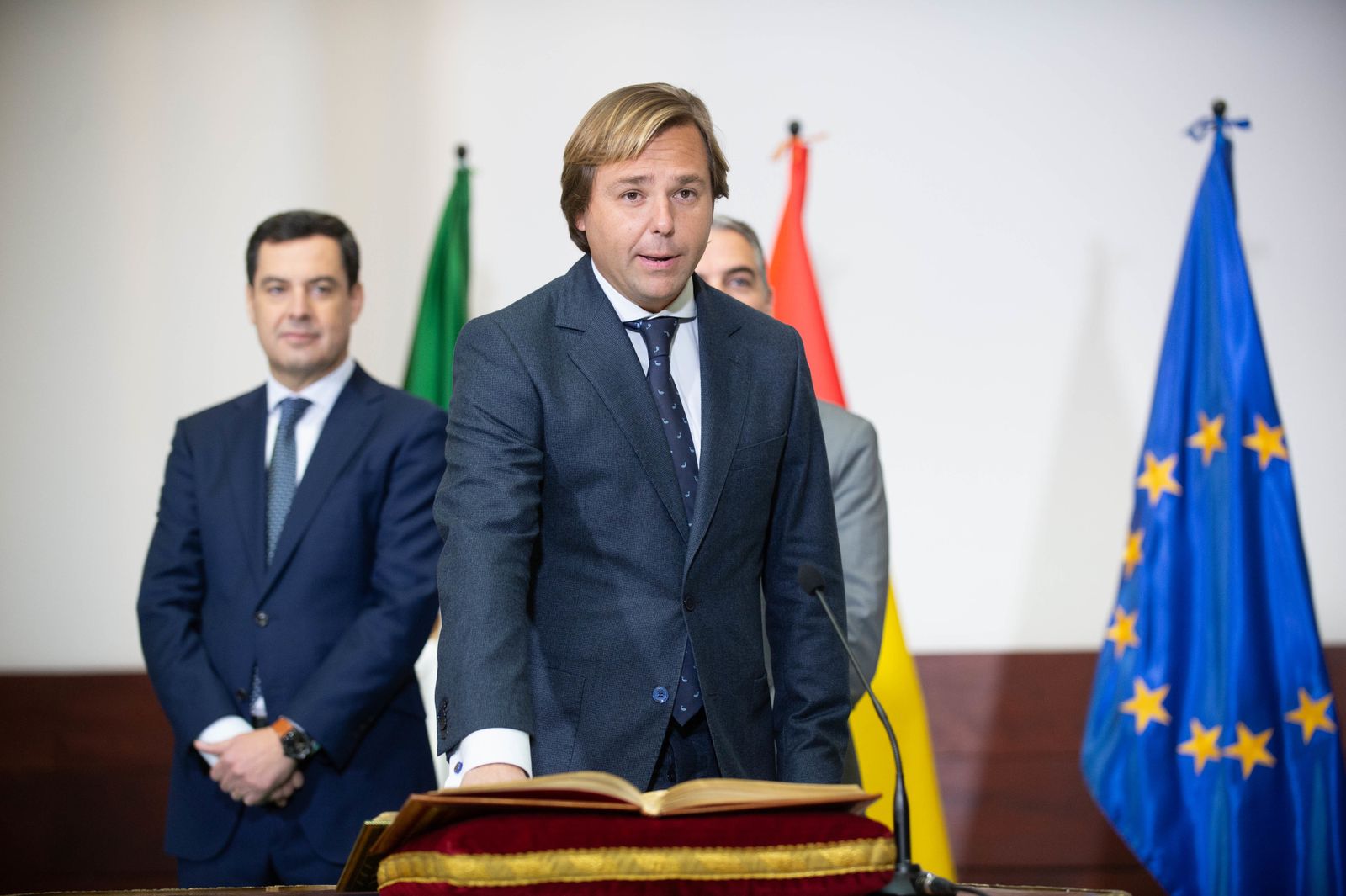 Antonio Repullo, durante la toma de posesión