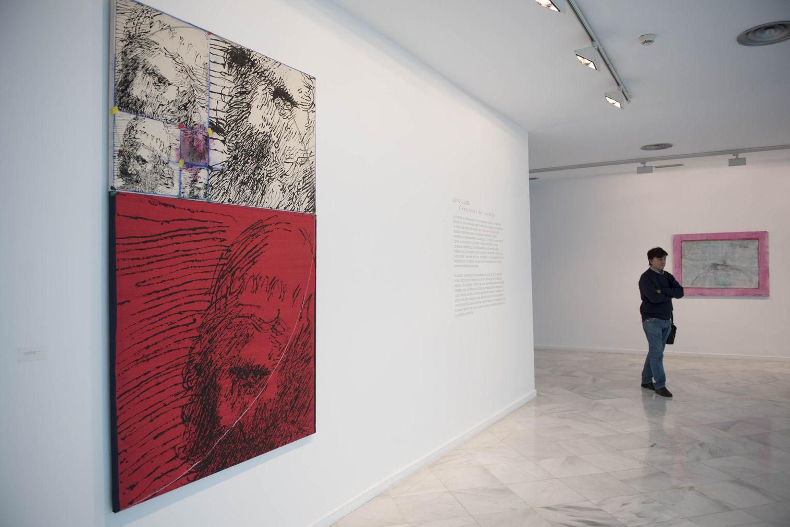 1, 2 y 3. En la muestra pueden encontarse las líneas definitorias del trabajo de Julio Juste, creaciones que insisten sobre todo en las posiciones de las nuevas tecnologías.