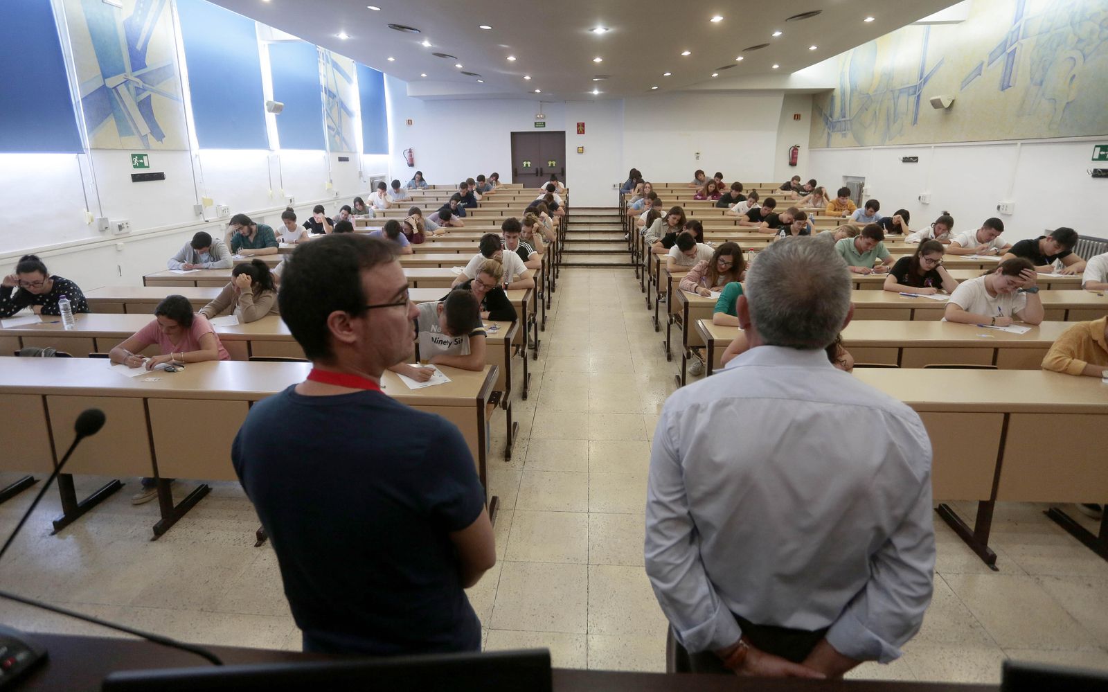 Celebración de un examen durante la Selectividad del año pasado.