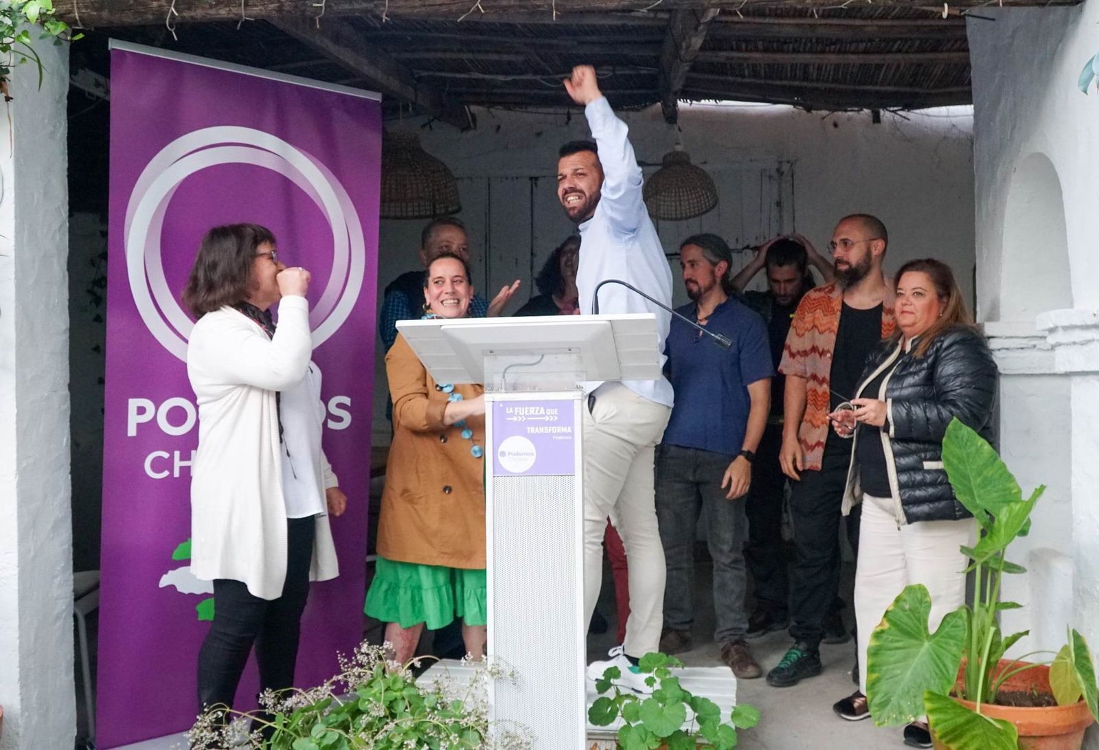 El candidato de Podemos a la Alcaldía de Chiclana, Carlos Fernández.