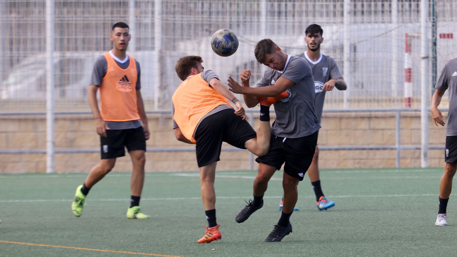 Entrenamiento del Xerez CD en la Granja