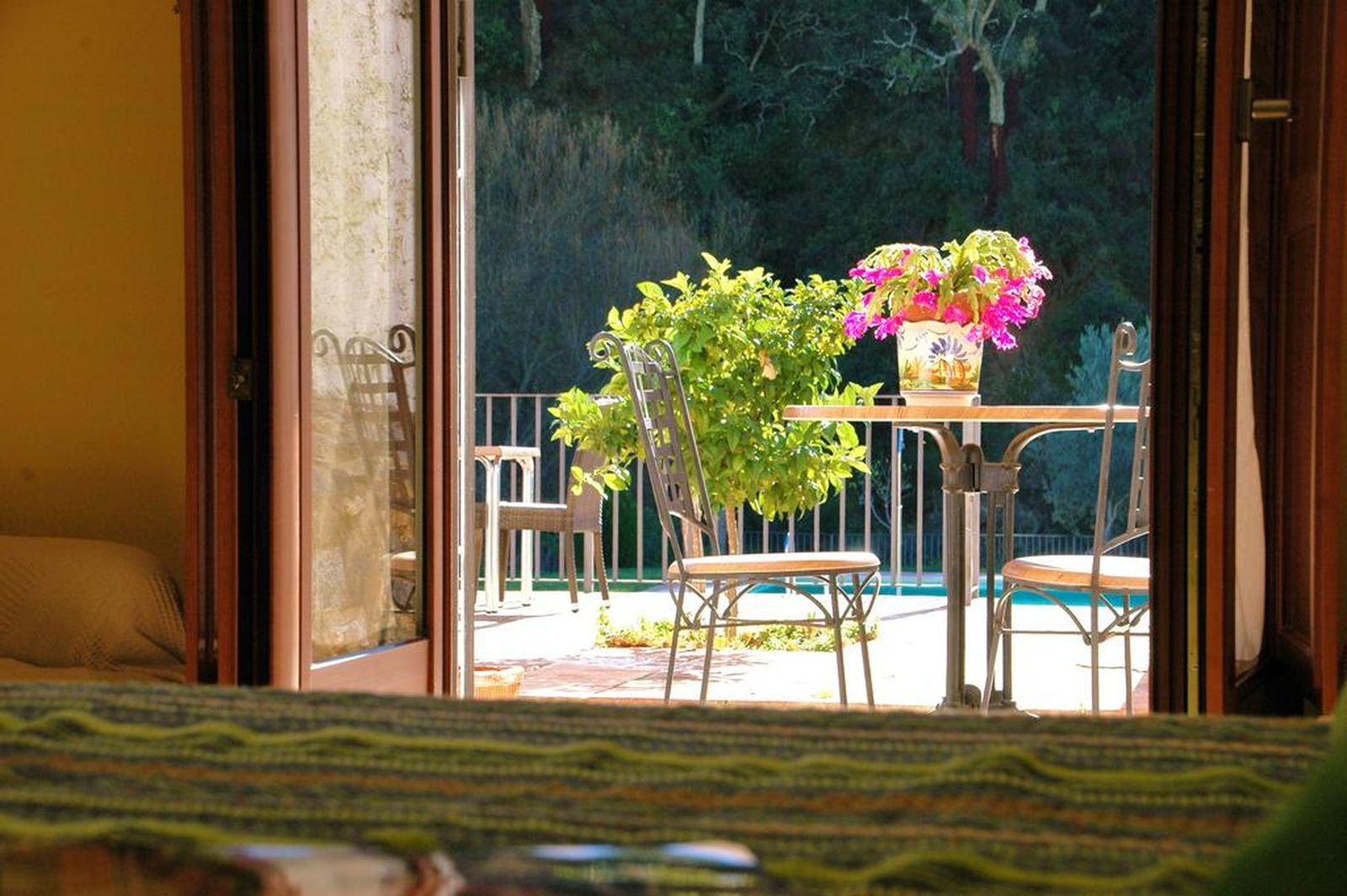 Interior de la Posada de San Marcos en Alájar.