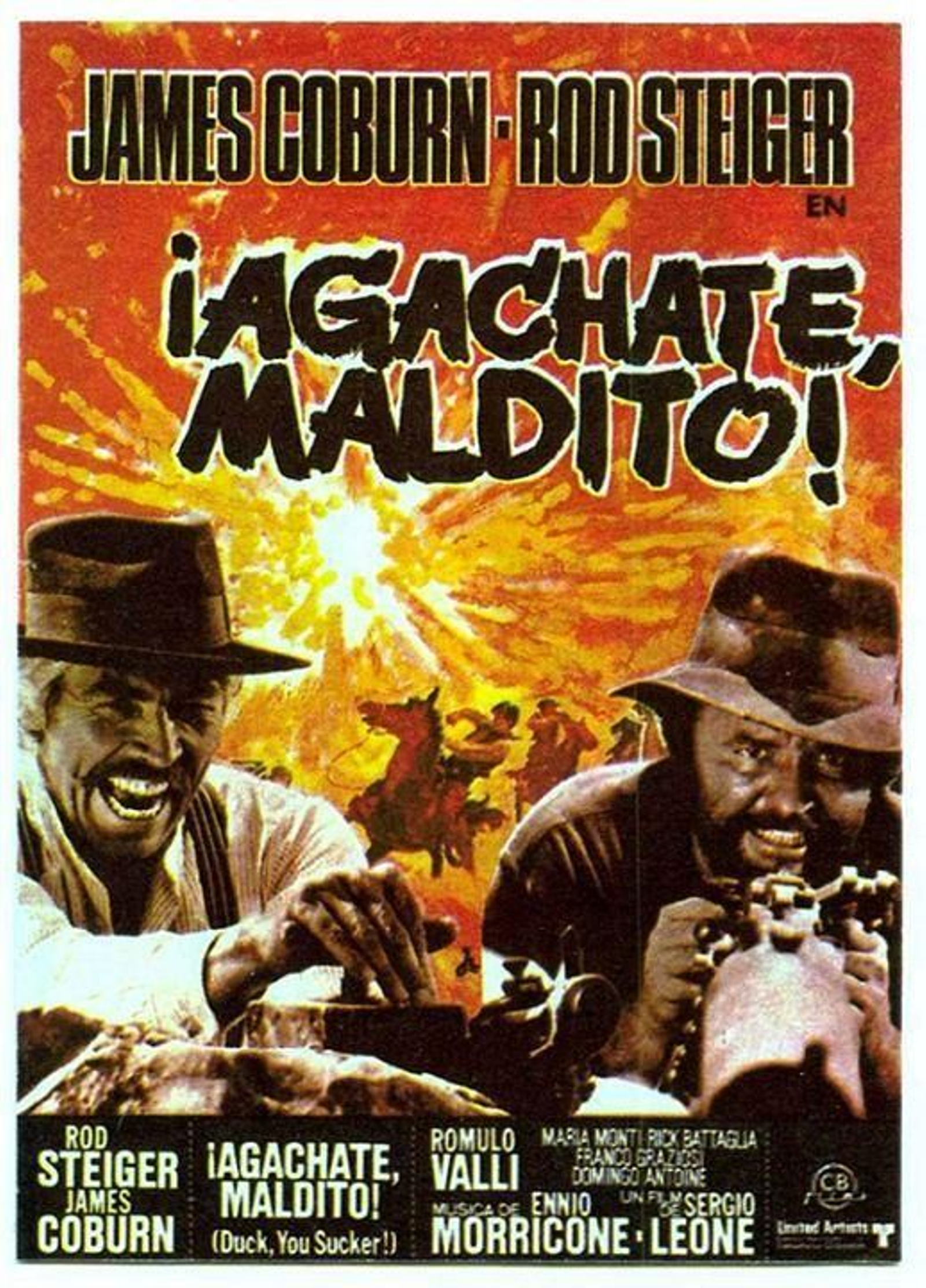 Cartel de la película 'Agáchate maldito', rodada en la comarca de Guadix.