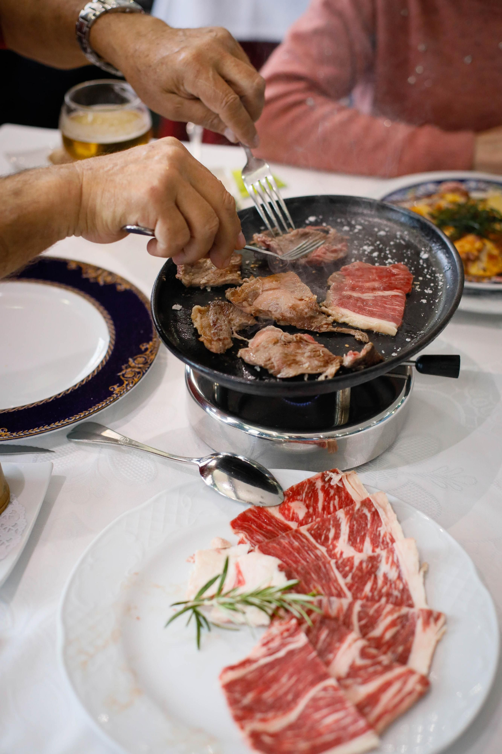 Imágenes del reportaje gastronómico en Casa Blas