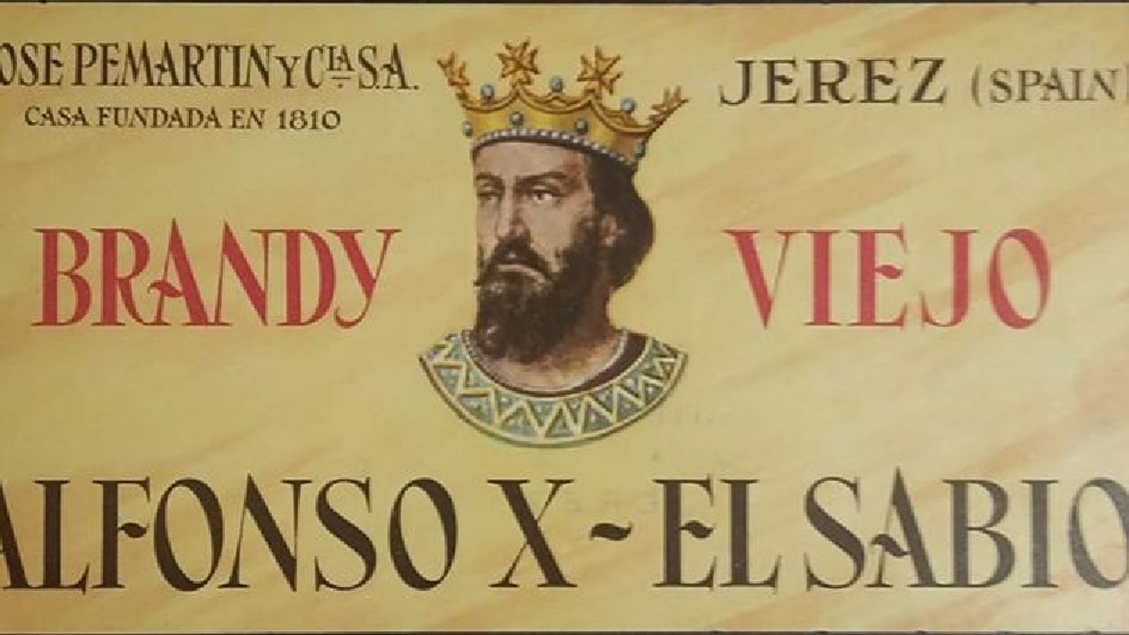 El brandy viejo Alfonso X